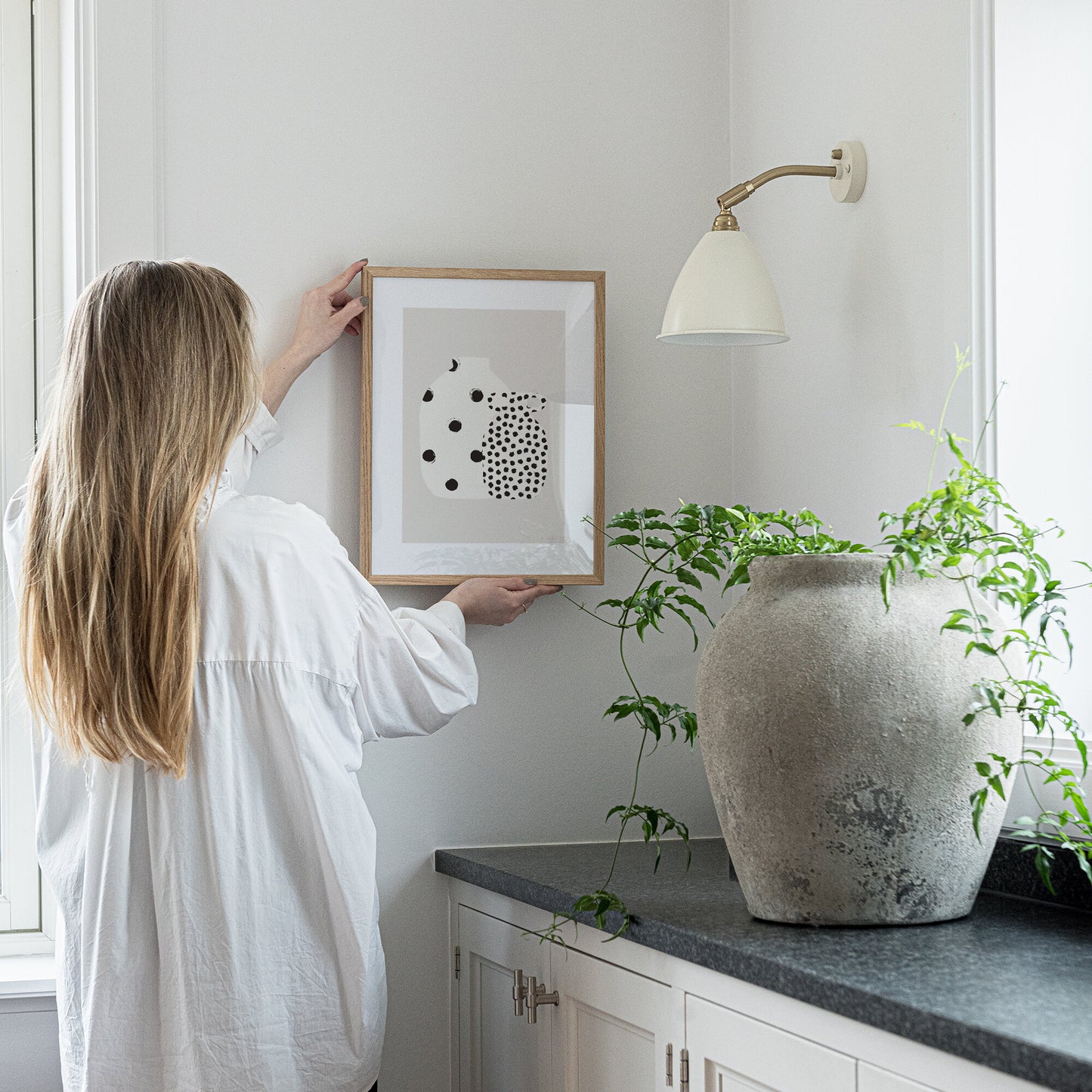 Prickiga vaser poster