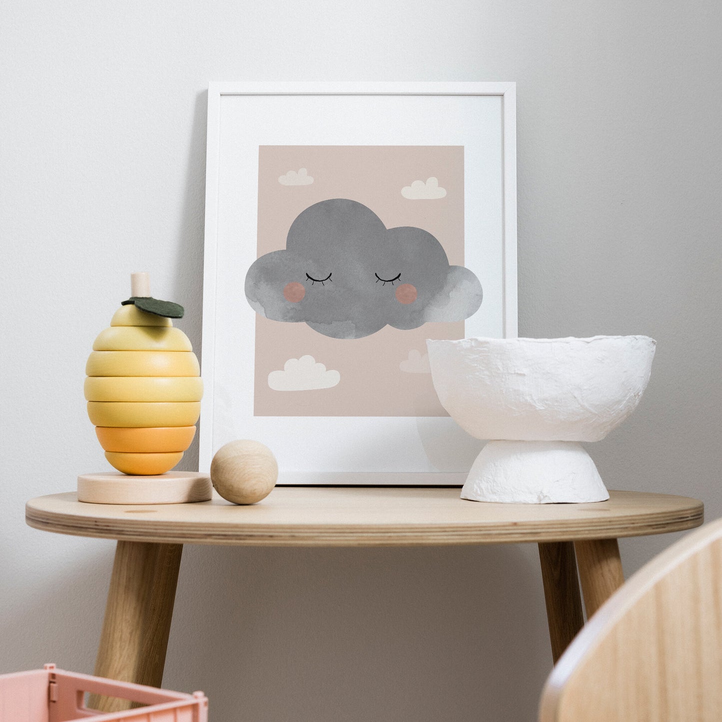 Moln i ro rosa poster