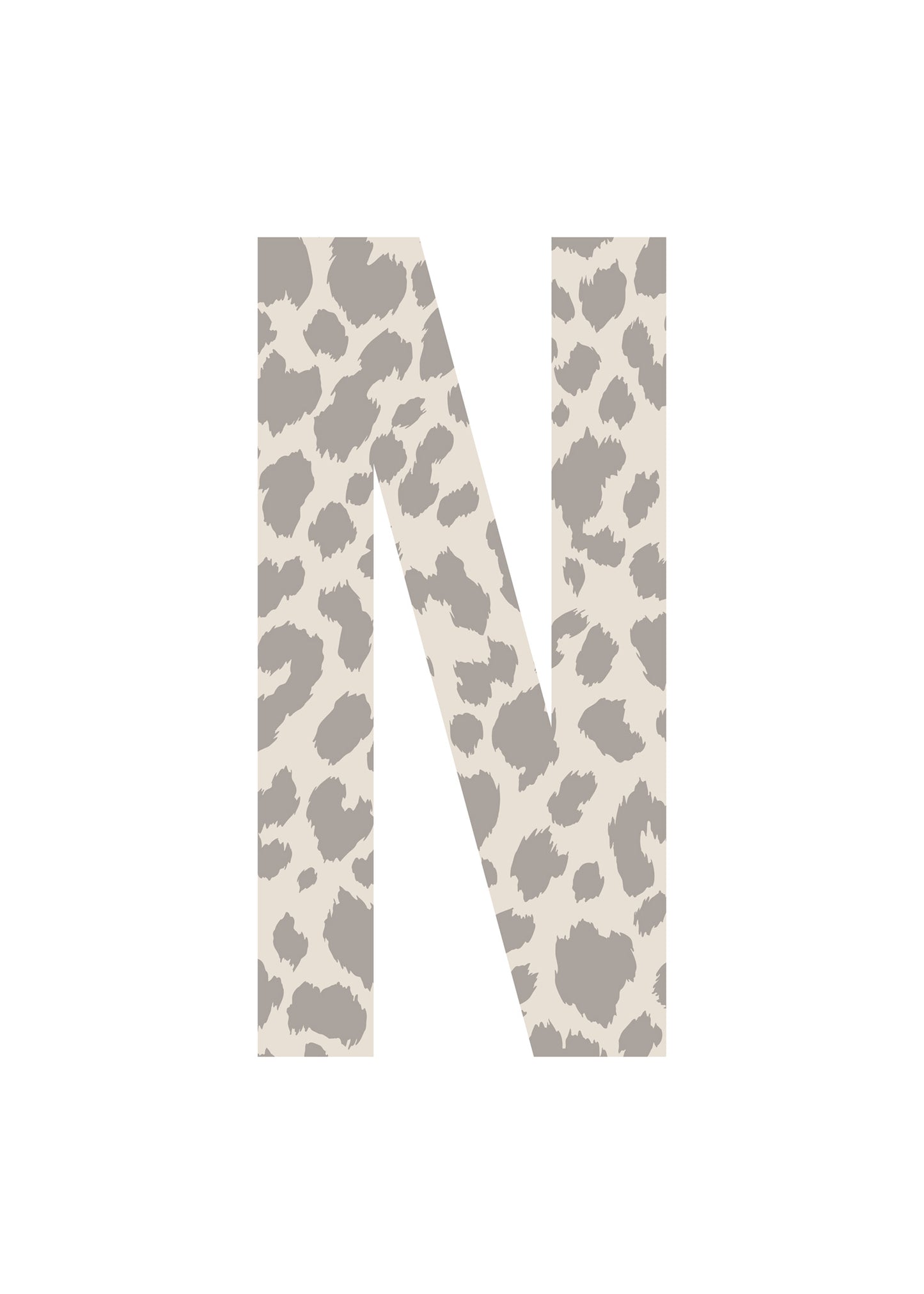 Bokstavstavla leopard - A-N