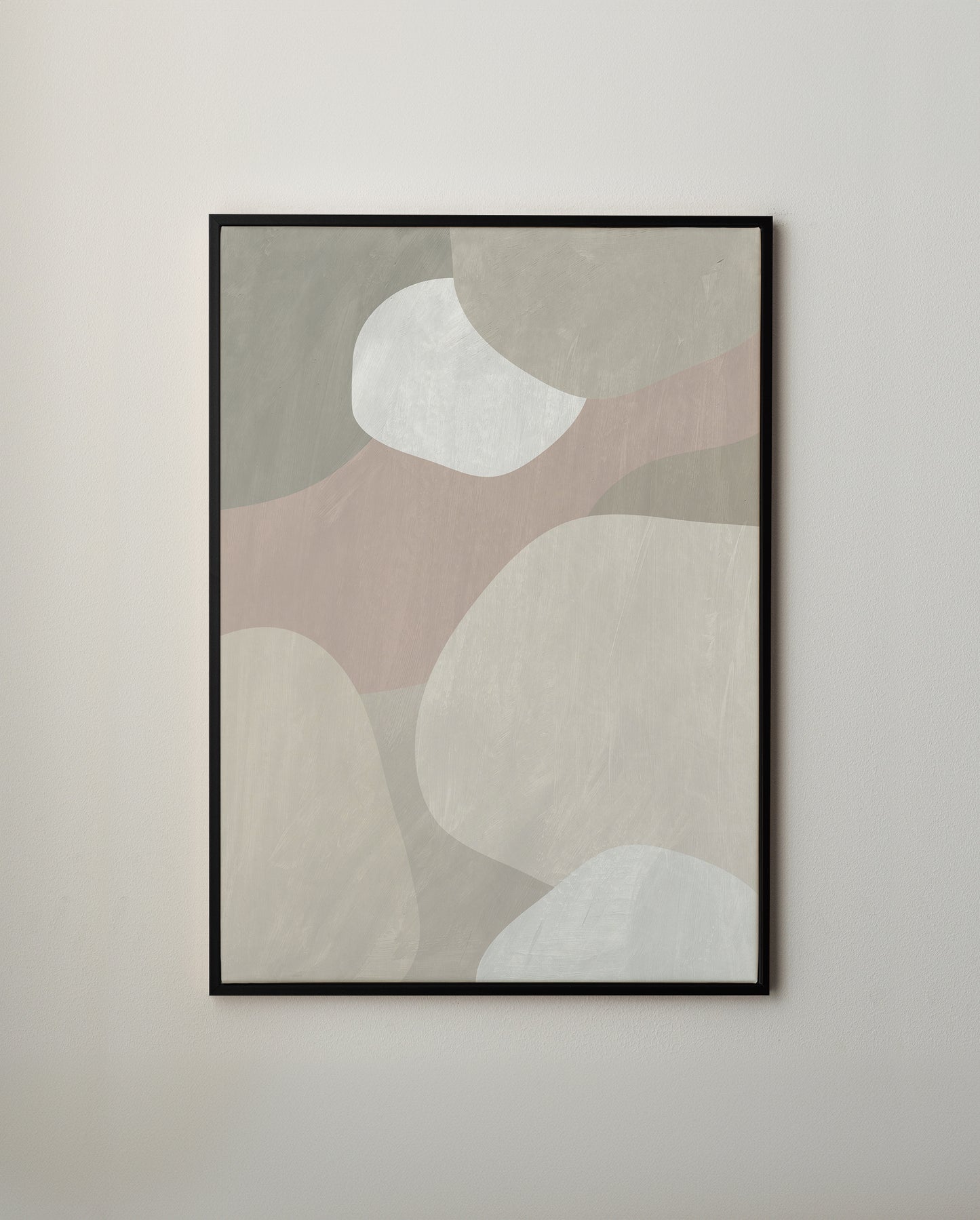 Organiska ljusa former canvastavla