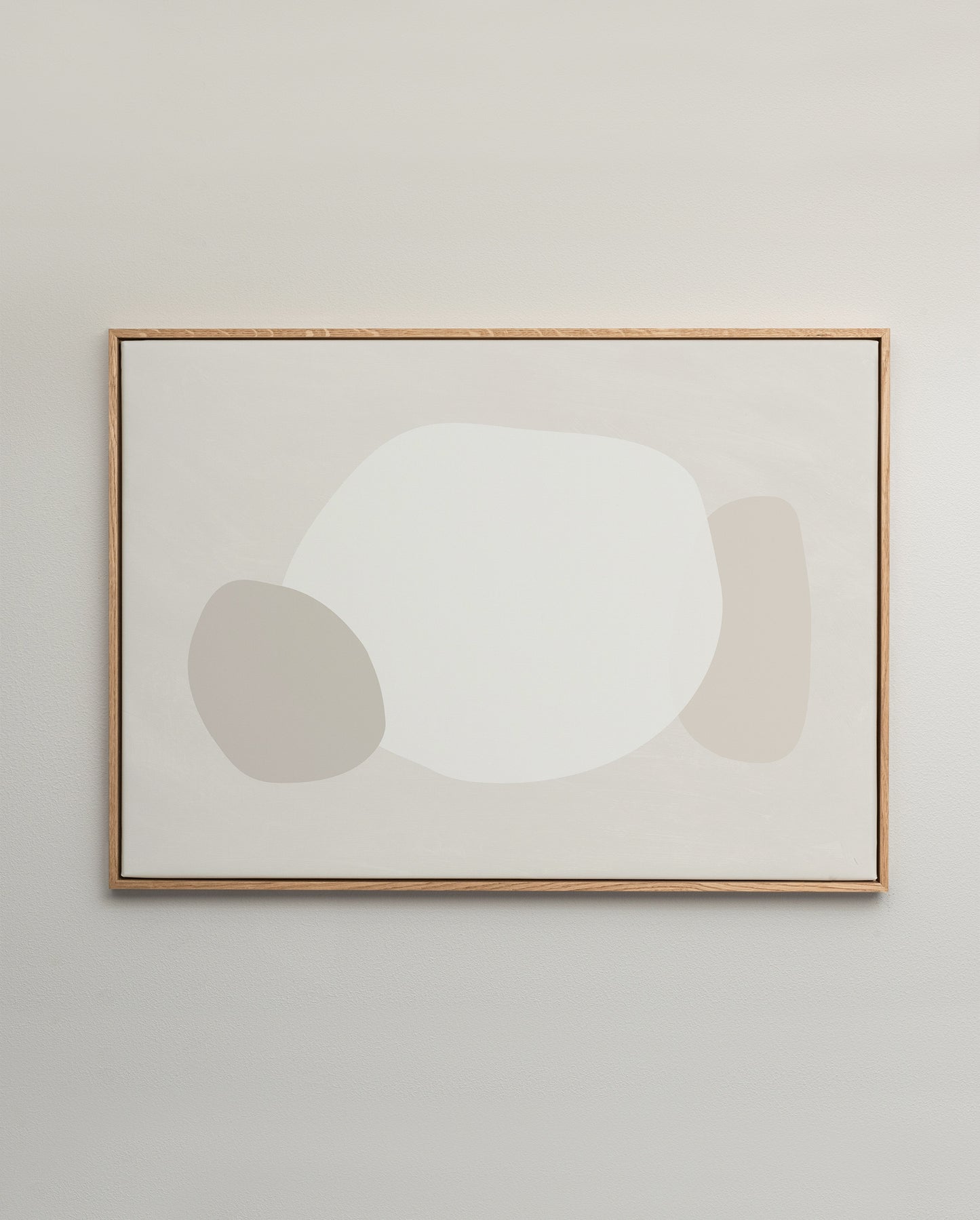 Formstark beige canvastavla