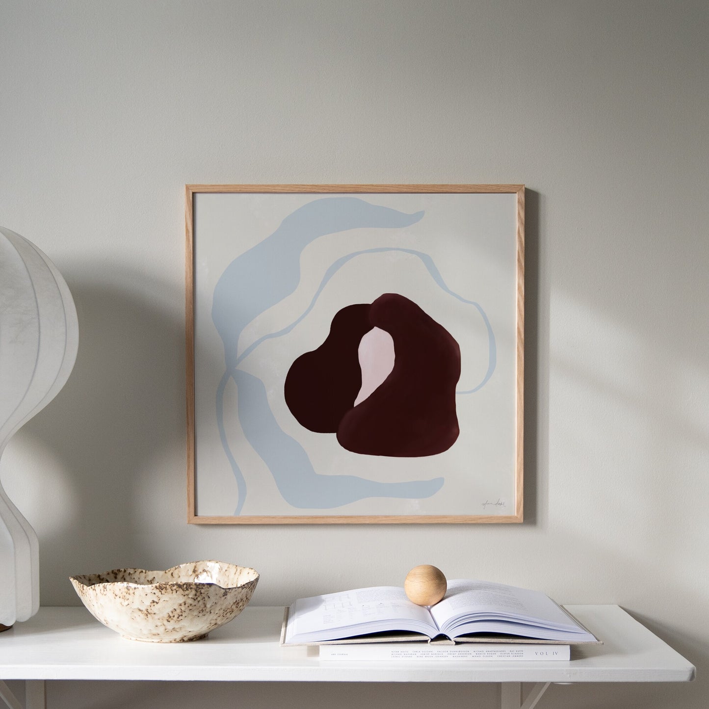 Abstrakt blomma poster