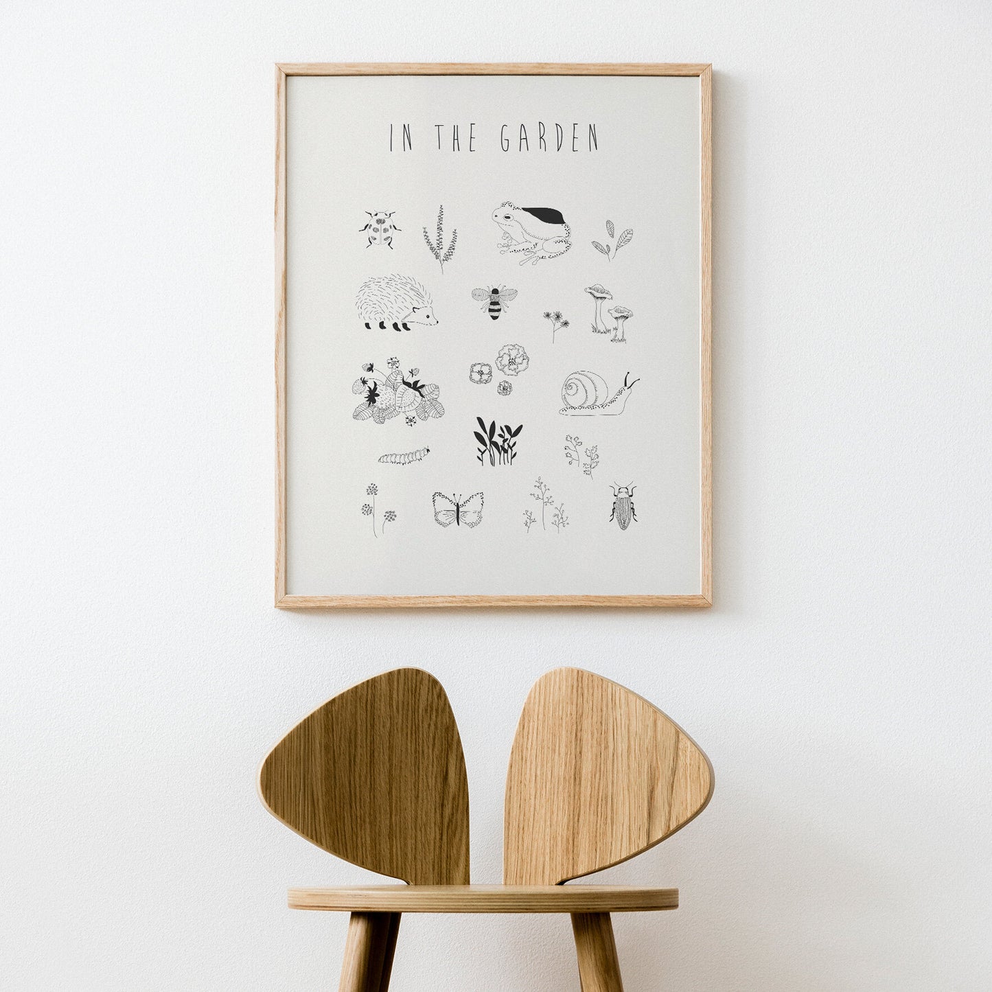 In the garden poster