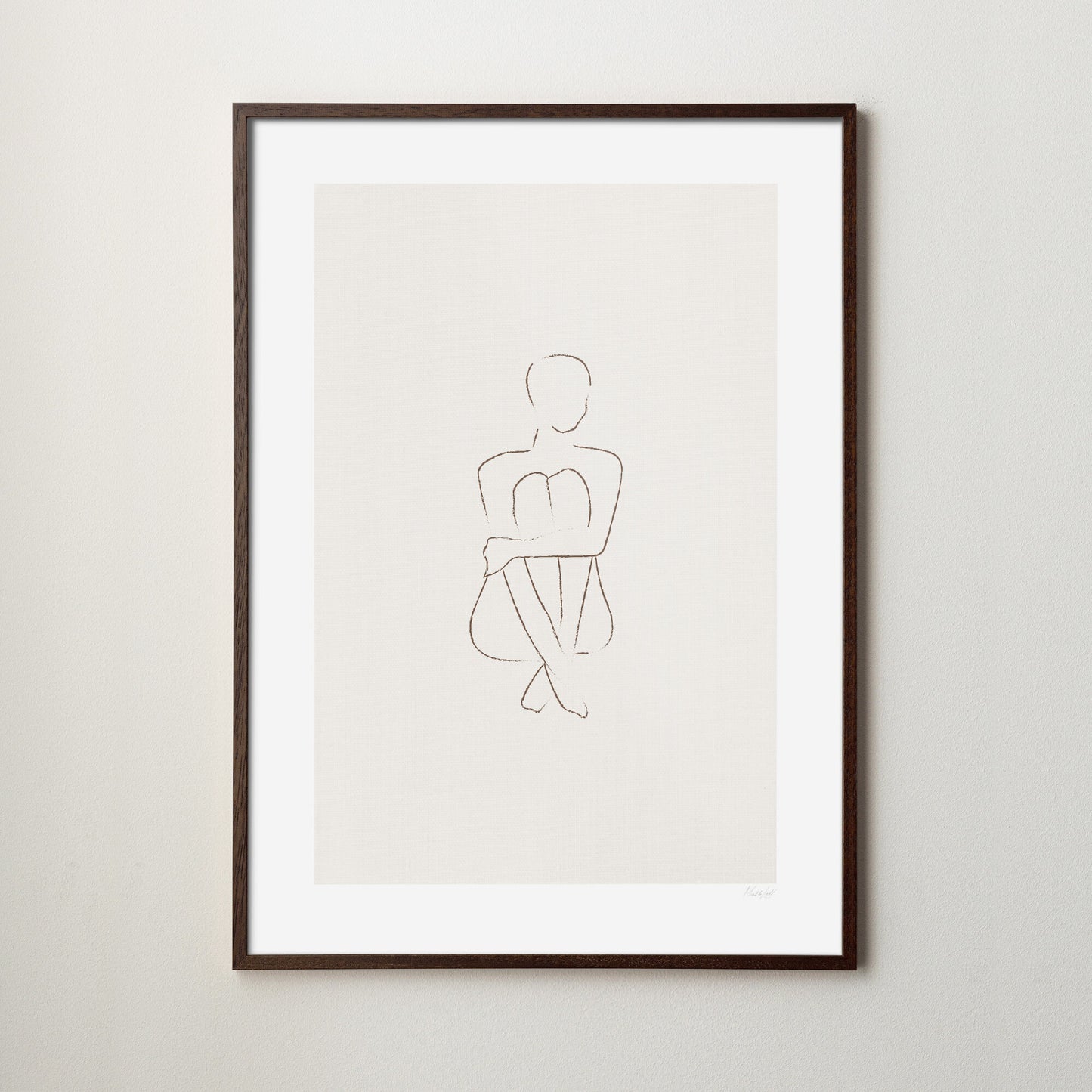 Sinnesfrid poster beige