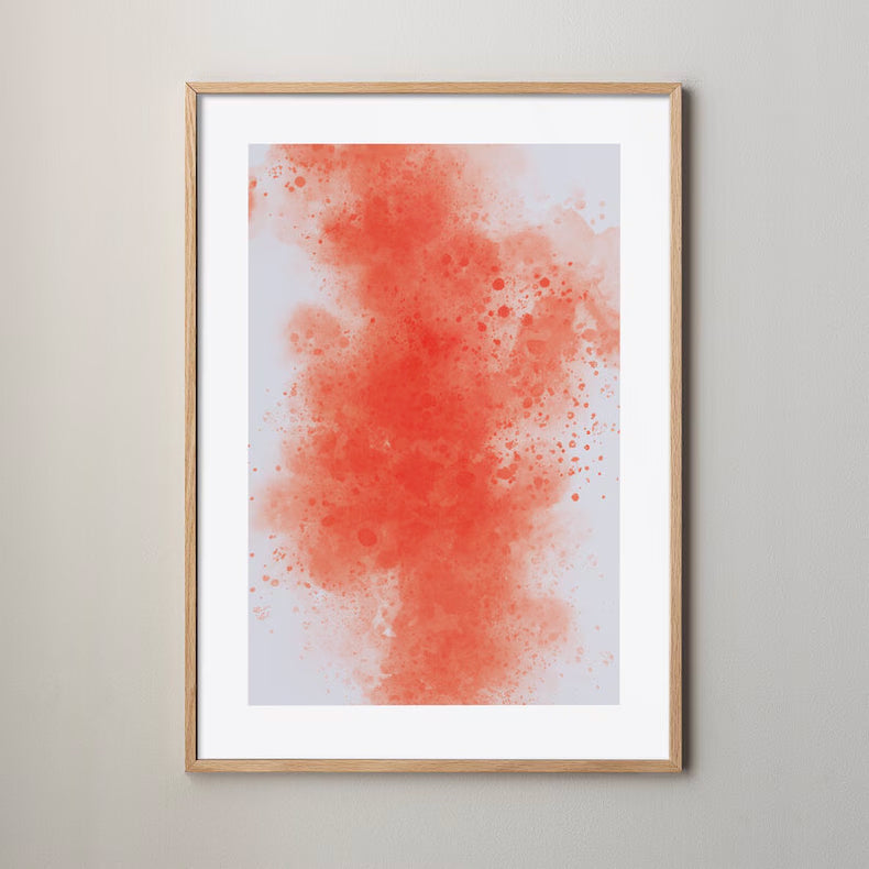 Colour splash poster orange