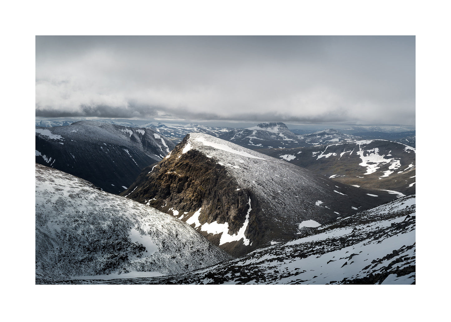 Utsikt från Kebnekaise poster