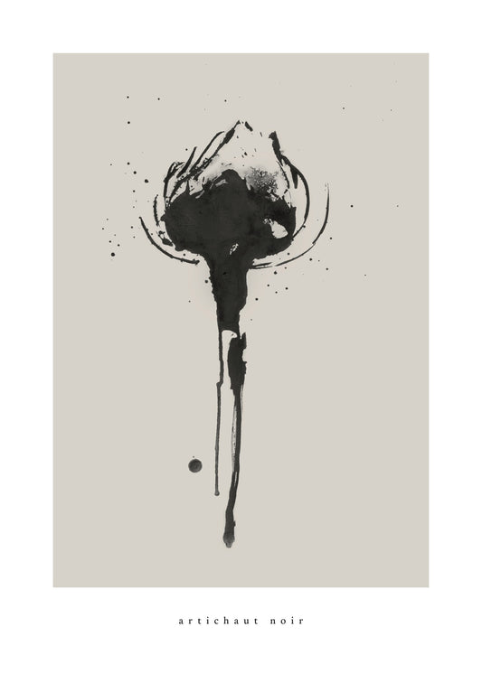 Kronärtskocka poster beige