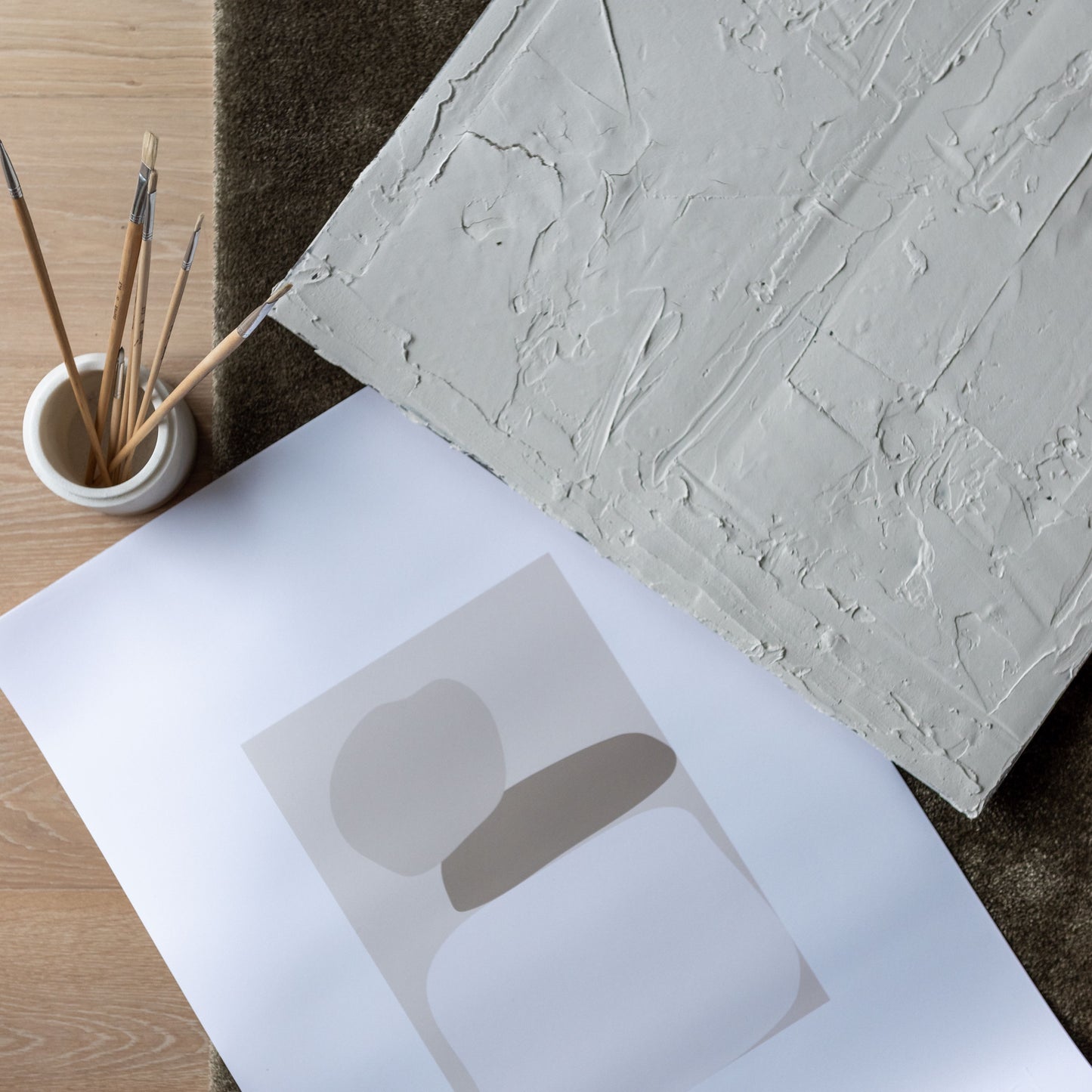 Poster med abstrakta former