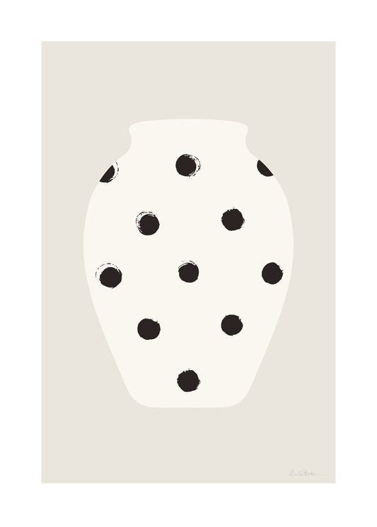 Prickmönstrad vas poster