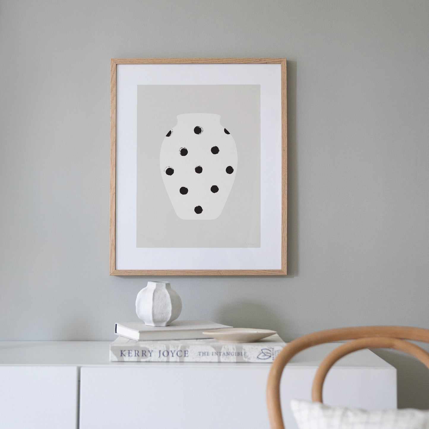 Prickmönstrad vas poster