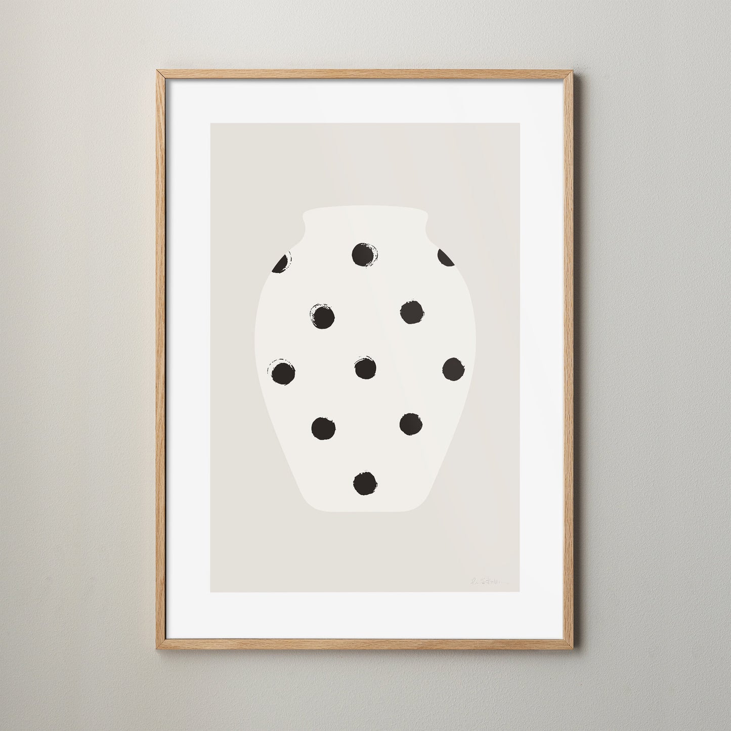 Prickmönstrad vas poster