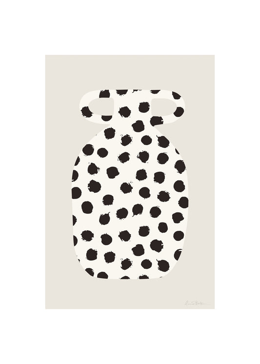 Storprickig vas poster