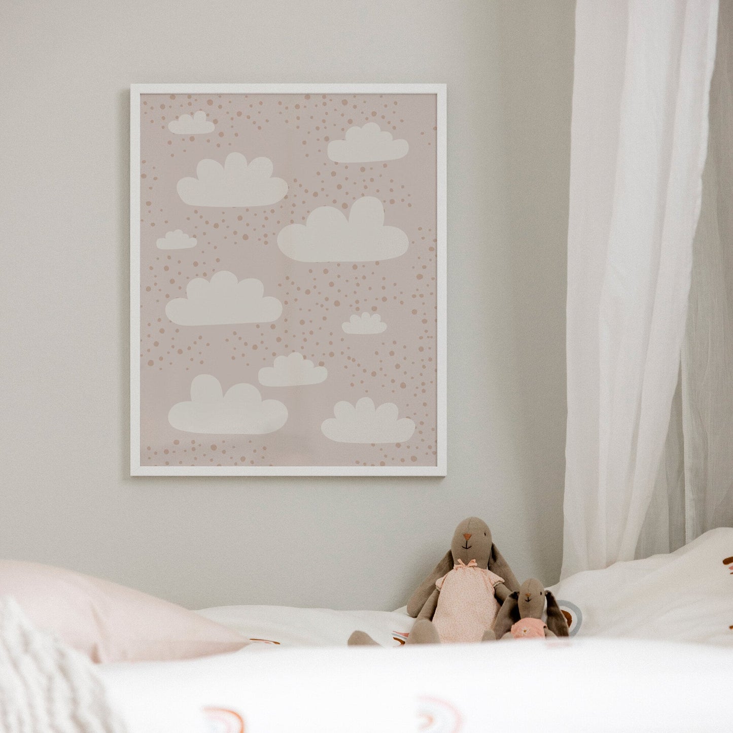 Busväder rosa poster