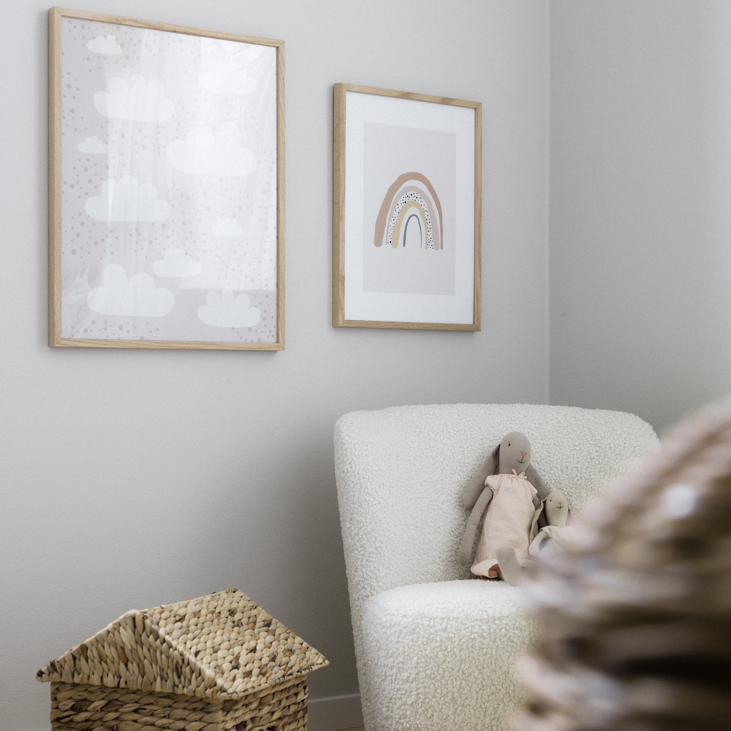 Busväder rosa poster