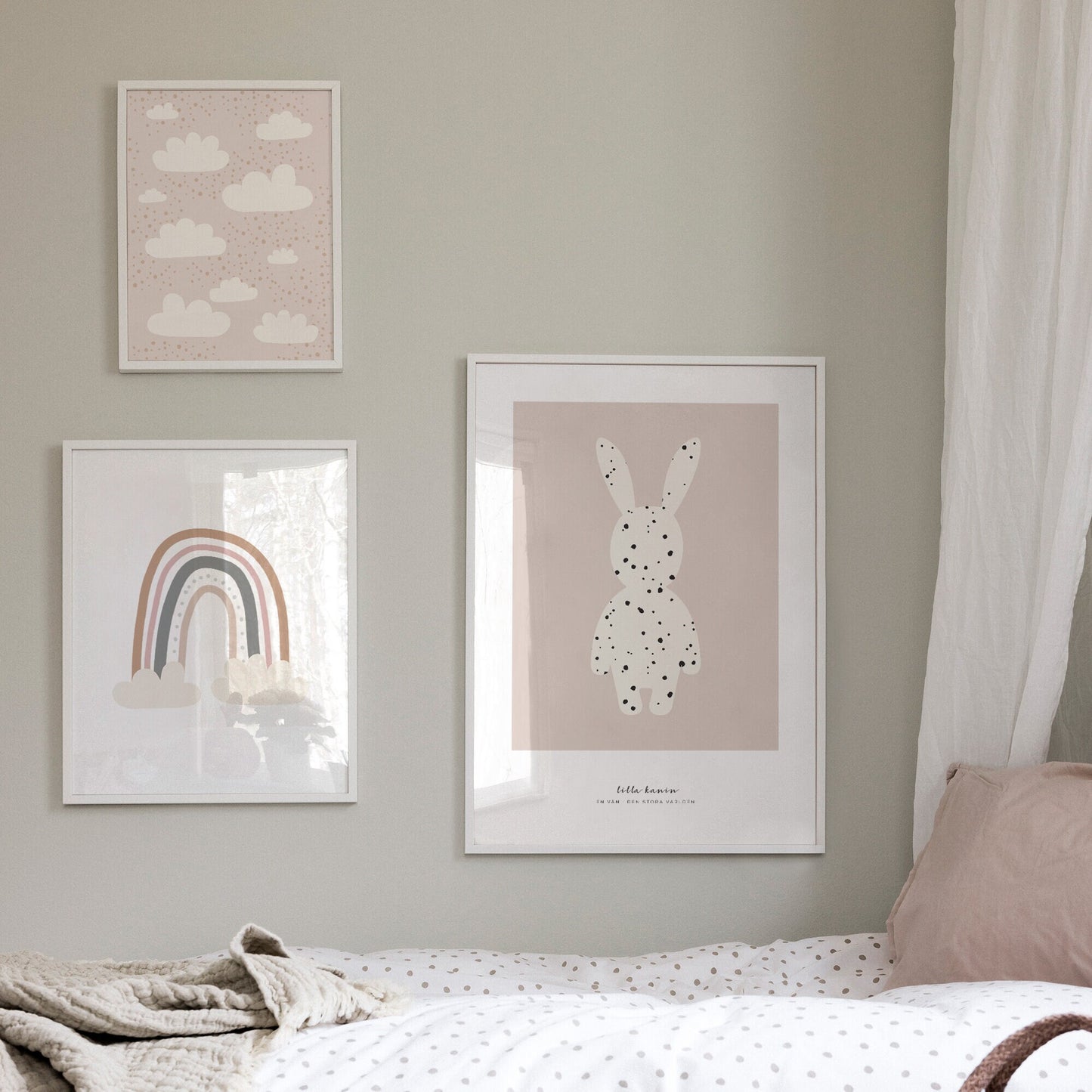 Busväder rosa poster