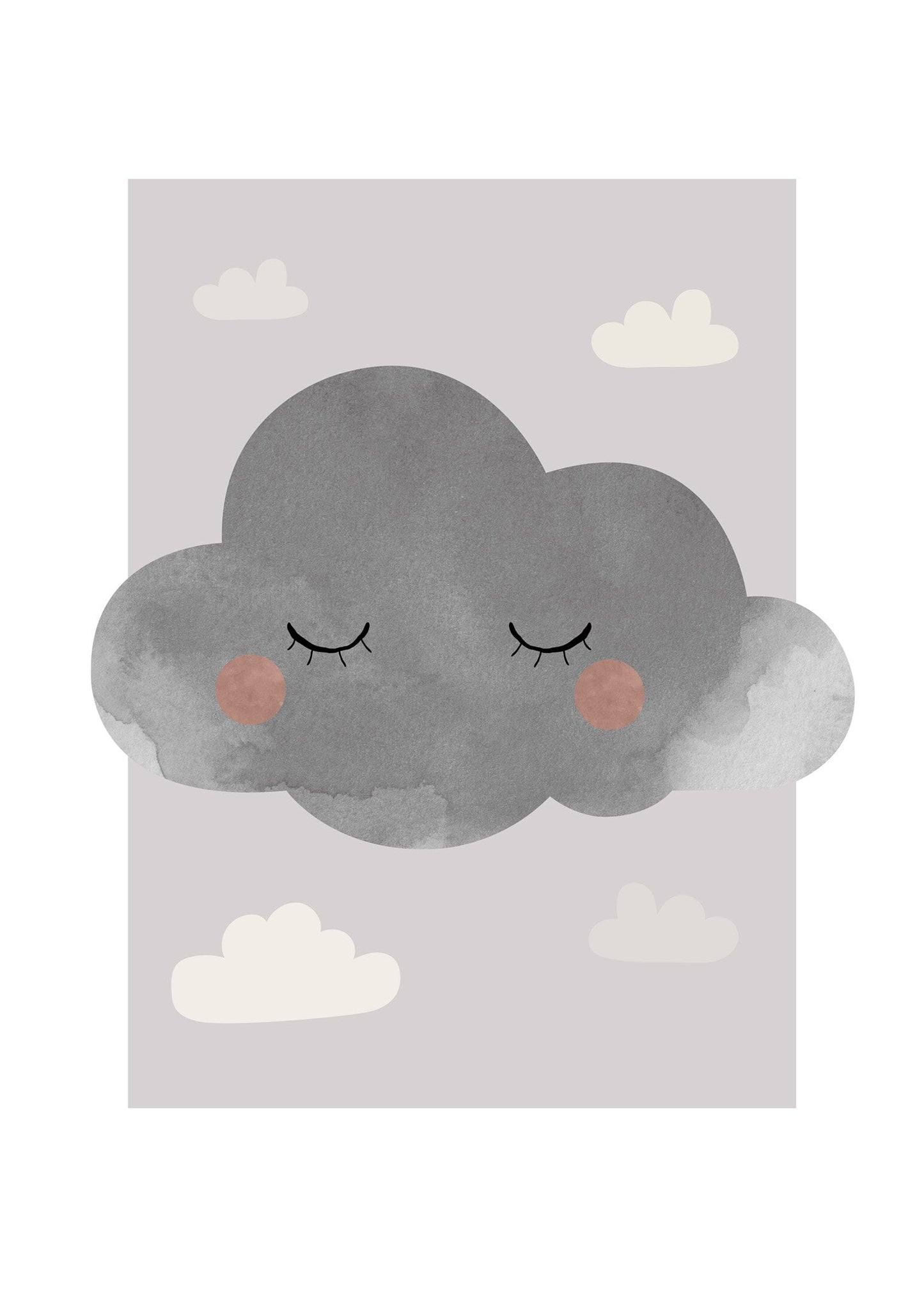 Moln i ro lila poster