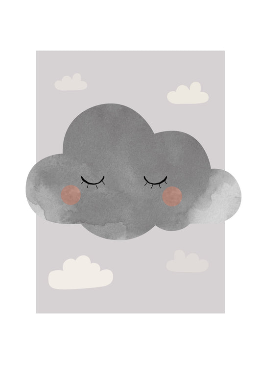 Moln i ro lila poster