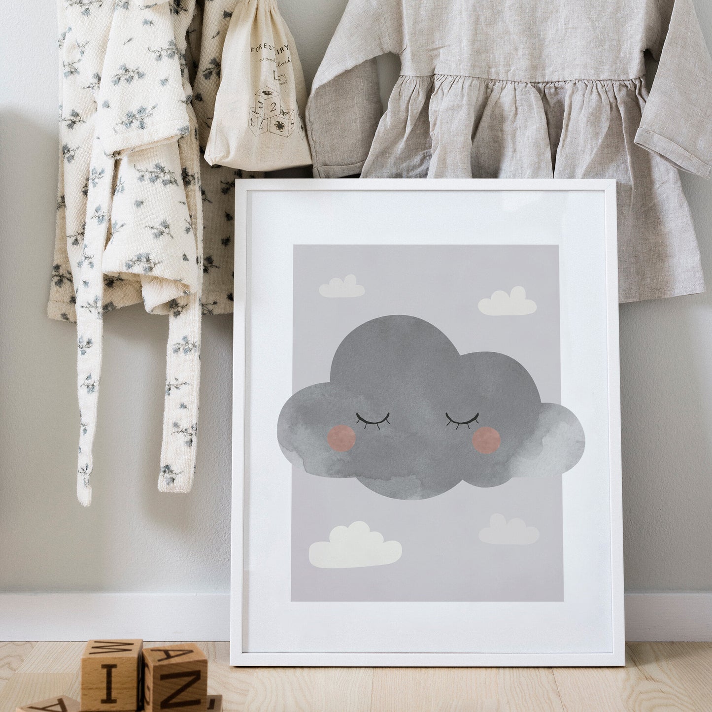 Moln i ro lila poster