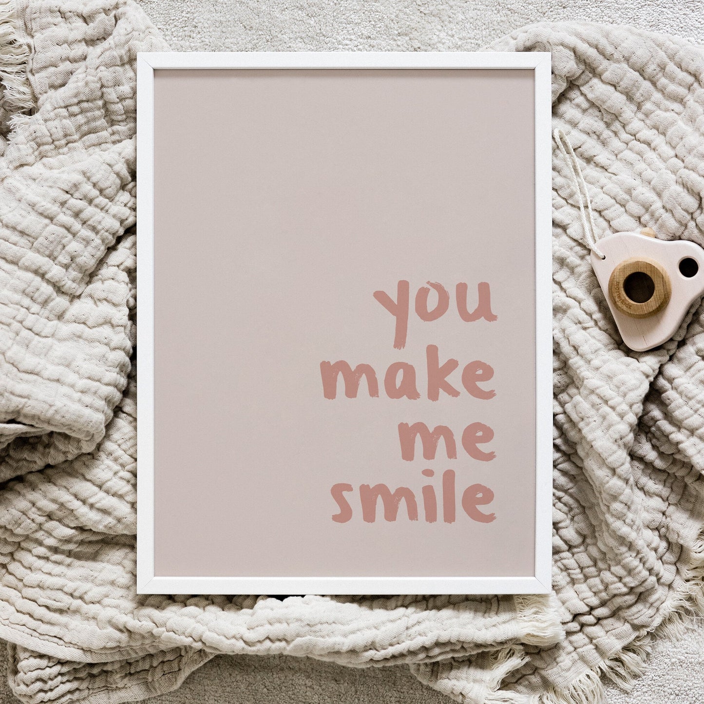 You make me smile poster