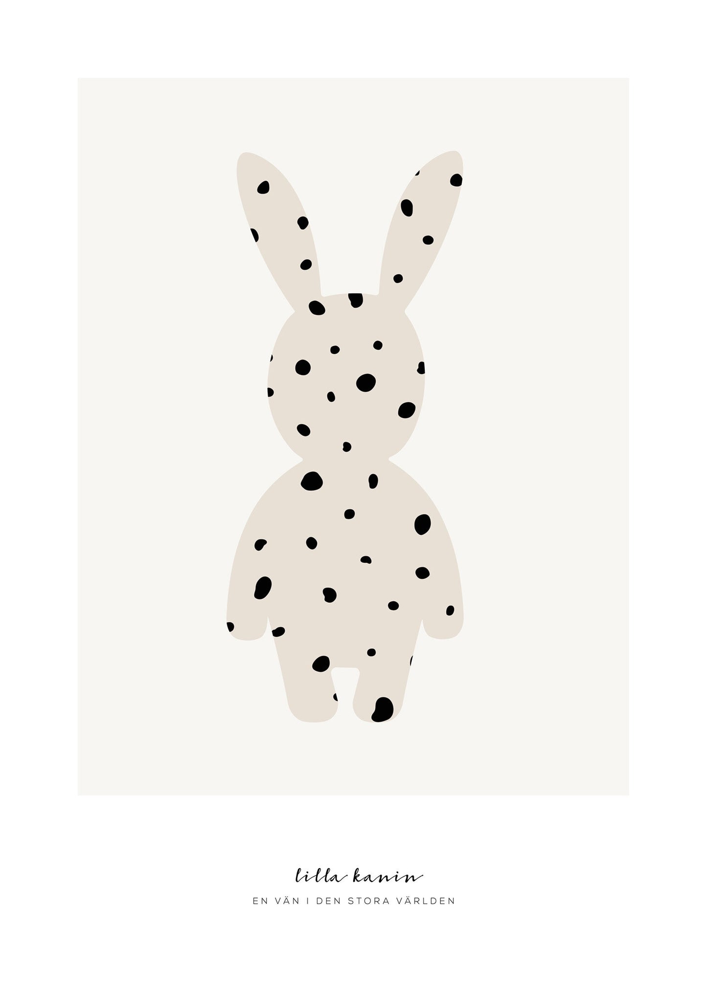 Lilla kanin fläckig poster