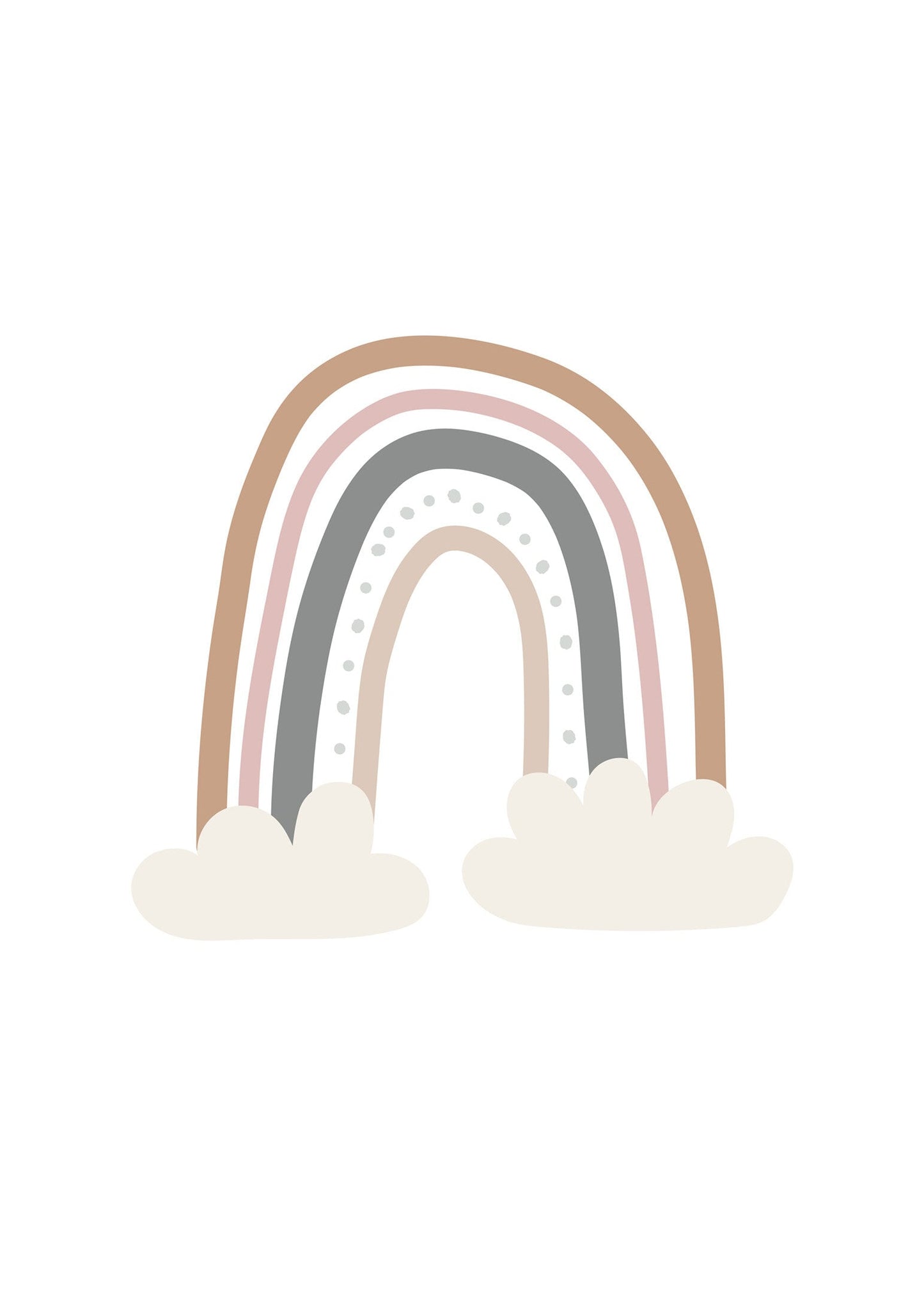 Regnbåge på moln poster