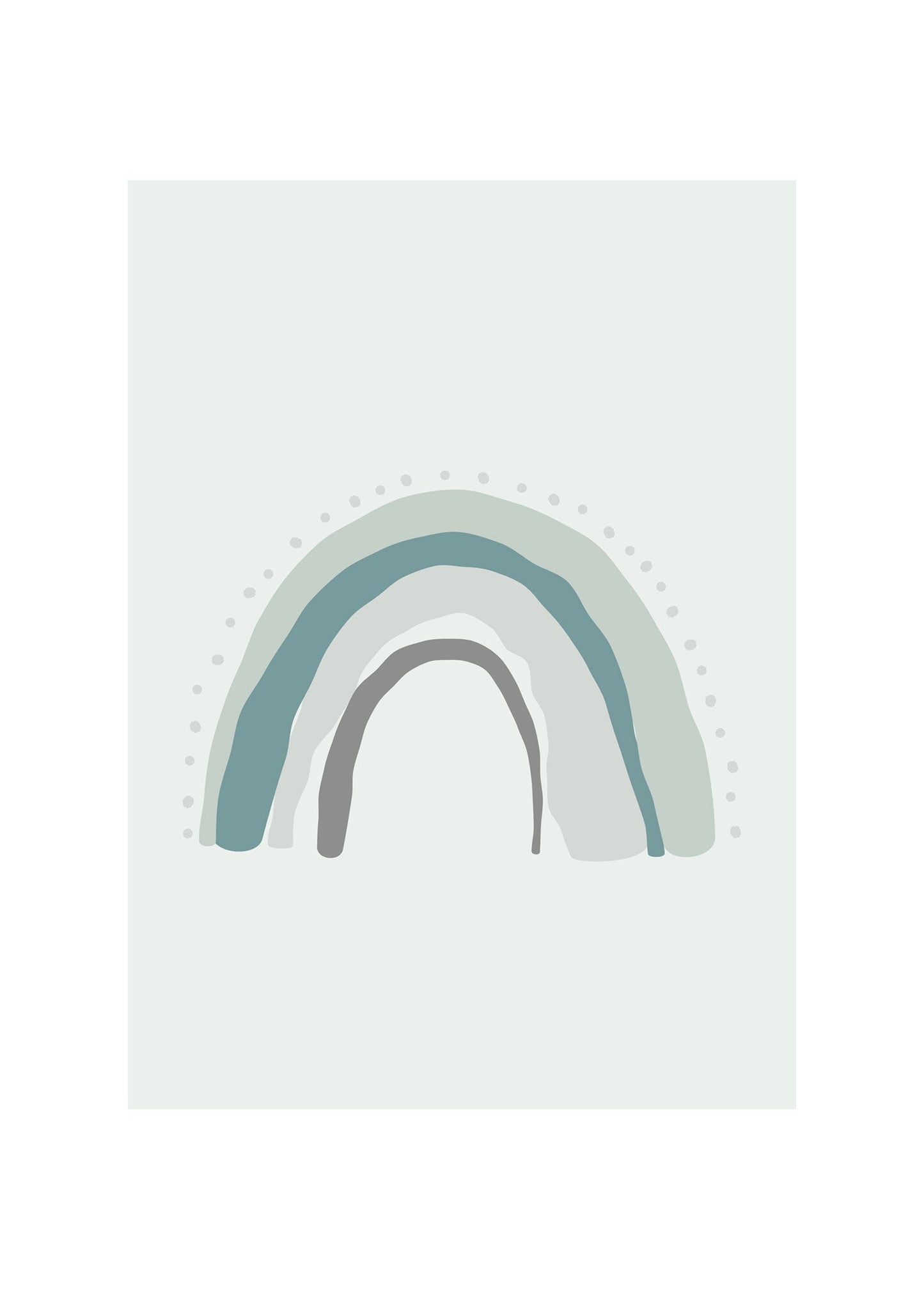 Liten grön regnbåge poster