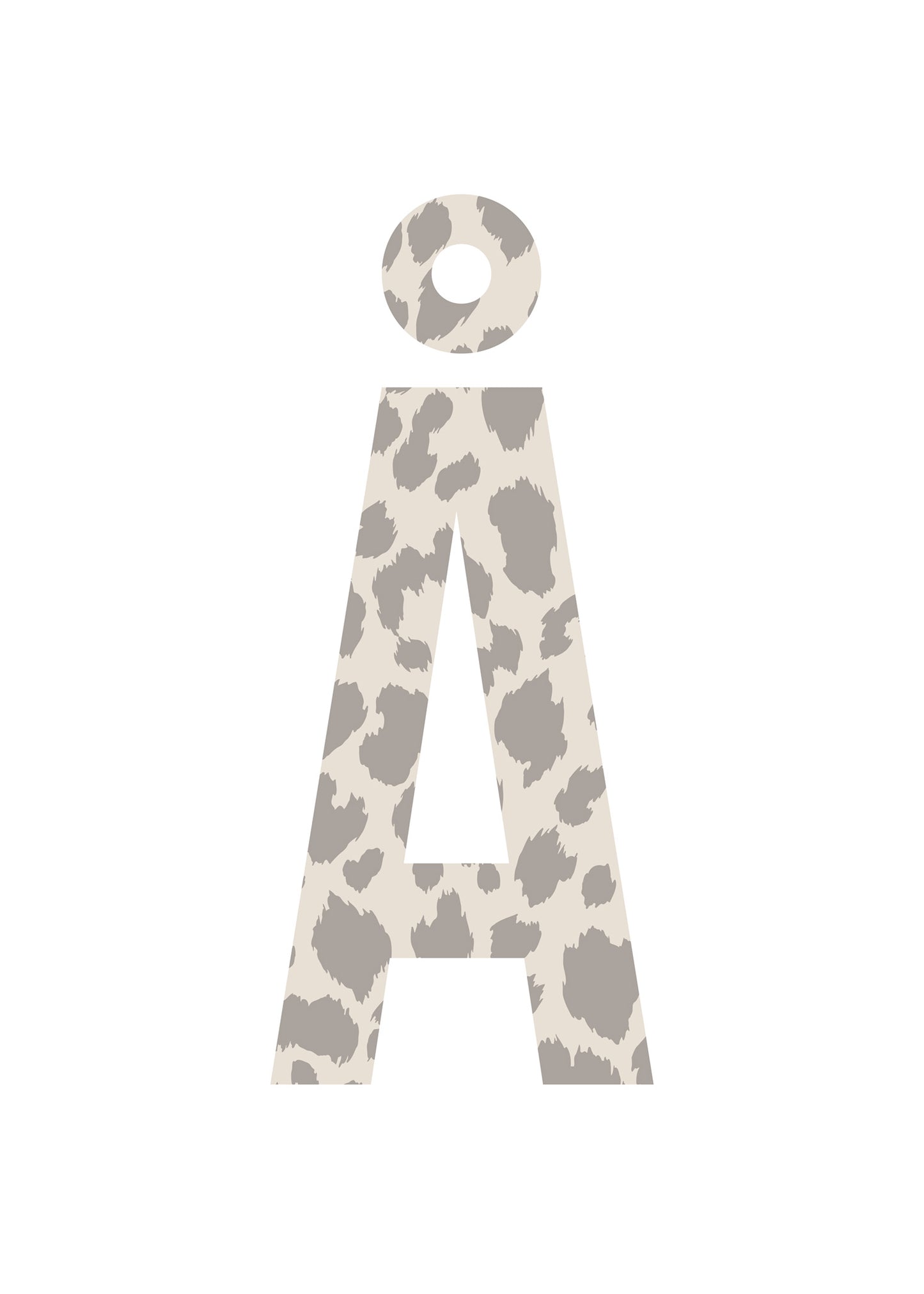 Bokstavstavla leopard - O-Ö