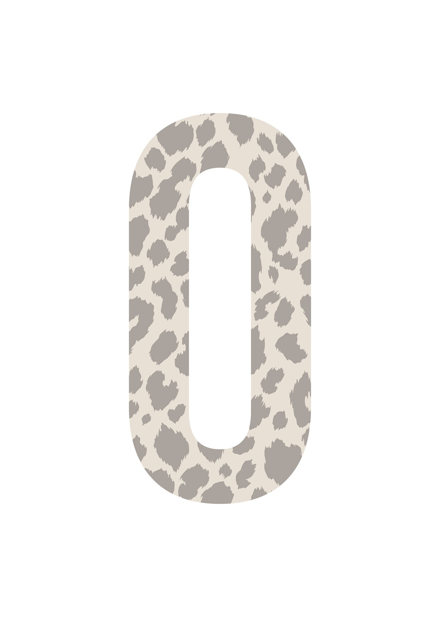 Bokstavstavla leopard - O-Ö