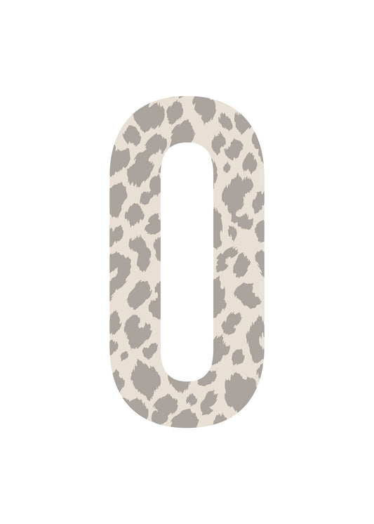 Bokstavstavla leopard - O-Ö