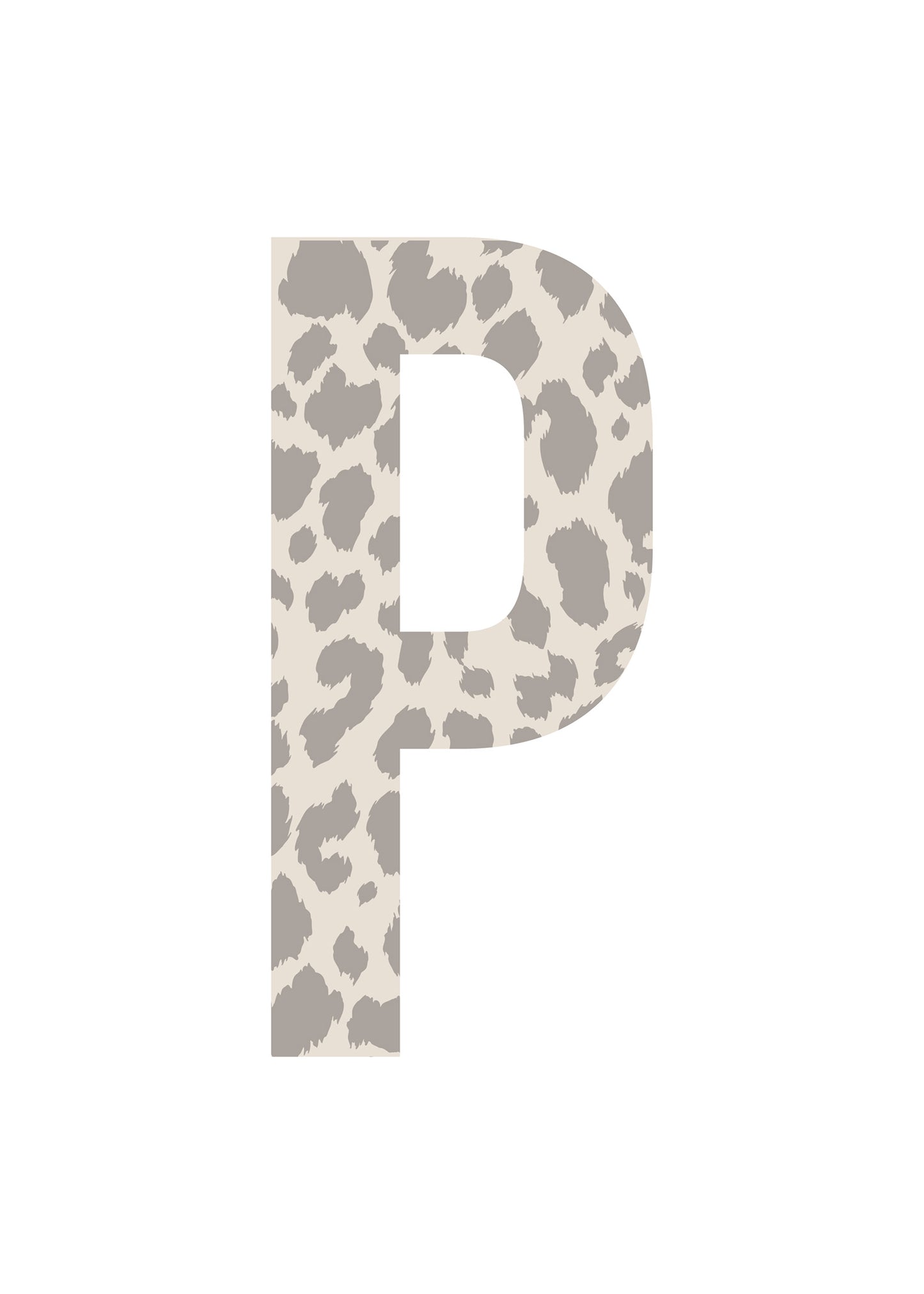 Bokstavstavla leopard - O-Ö