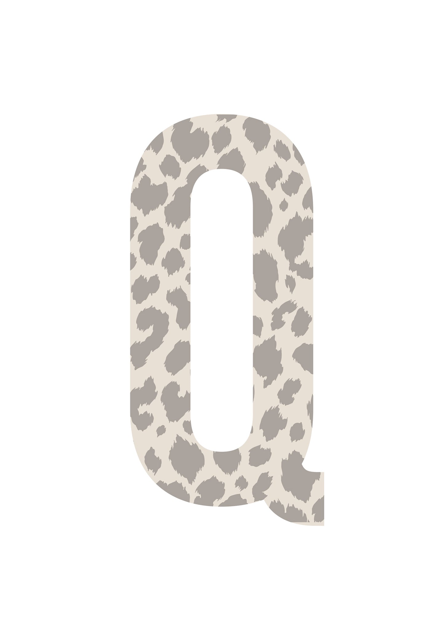 Bokstavstavla leopard - O-Ö