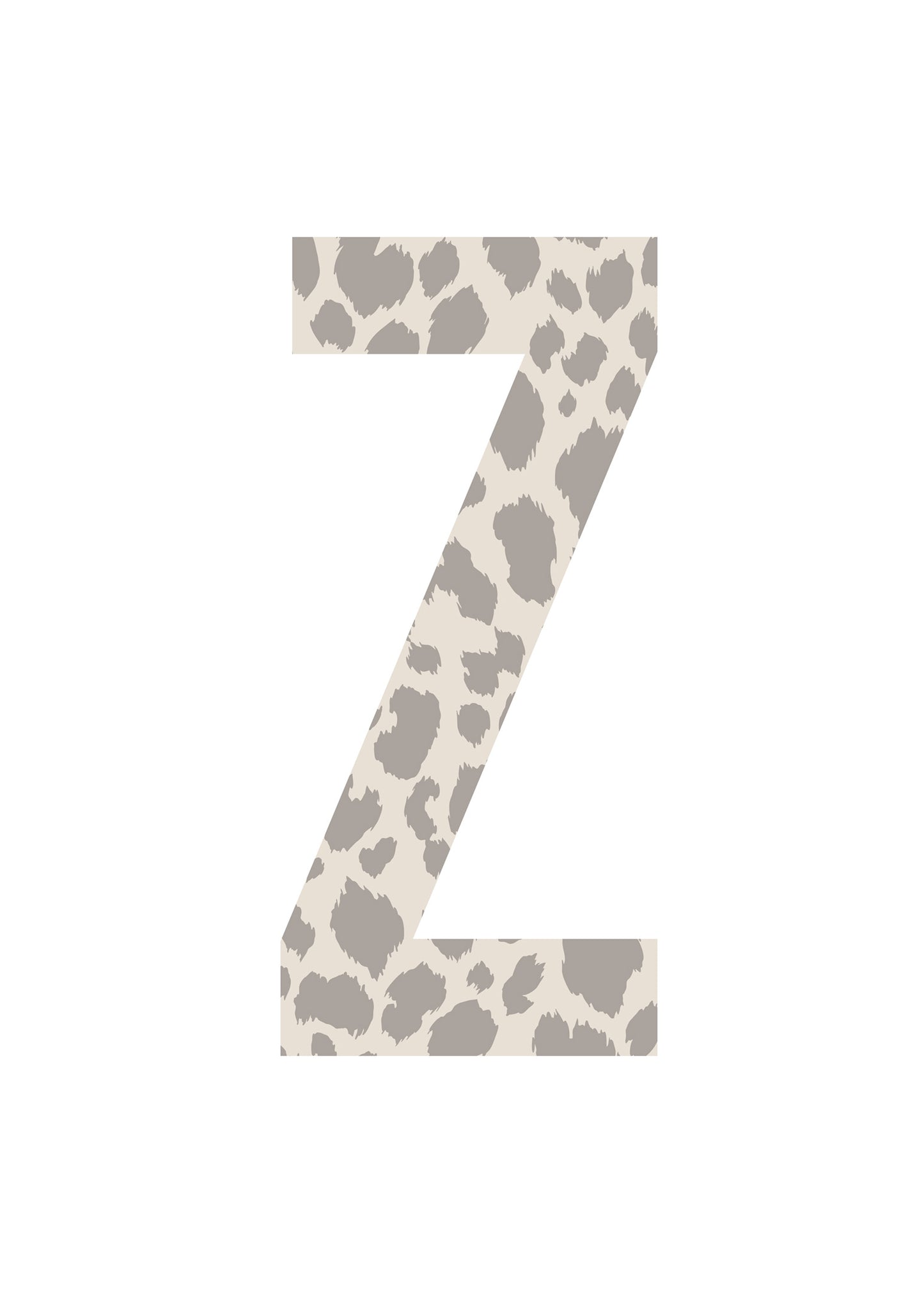 Bokstavstavla leopard - O-Ö