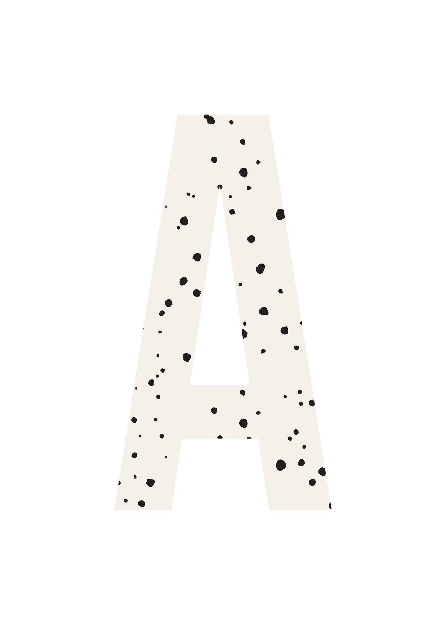 Bokstavstavla små prickar - A-N