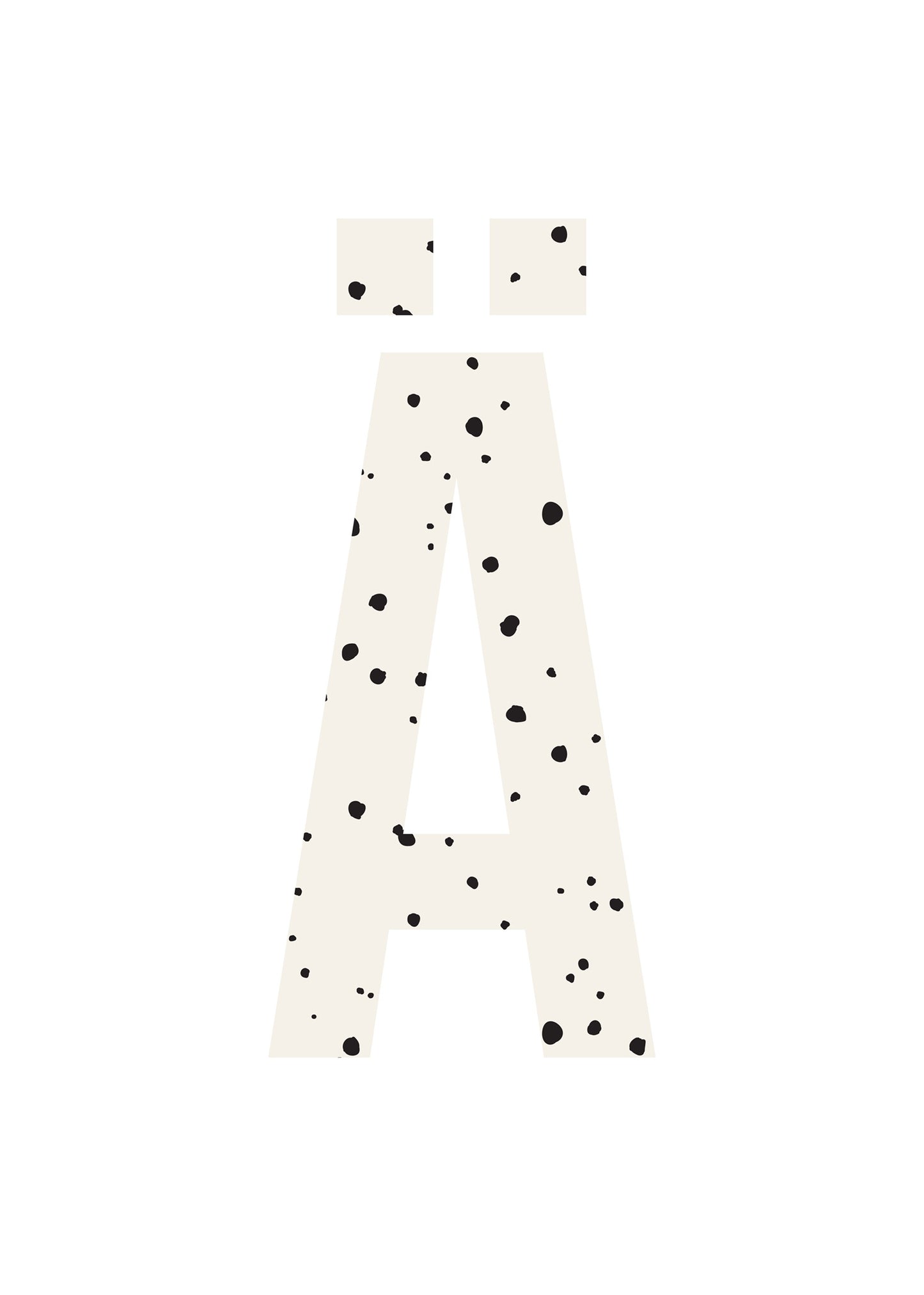 Bokstavstavla små prickar - O-Ö