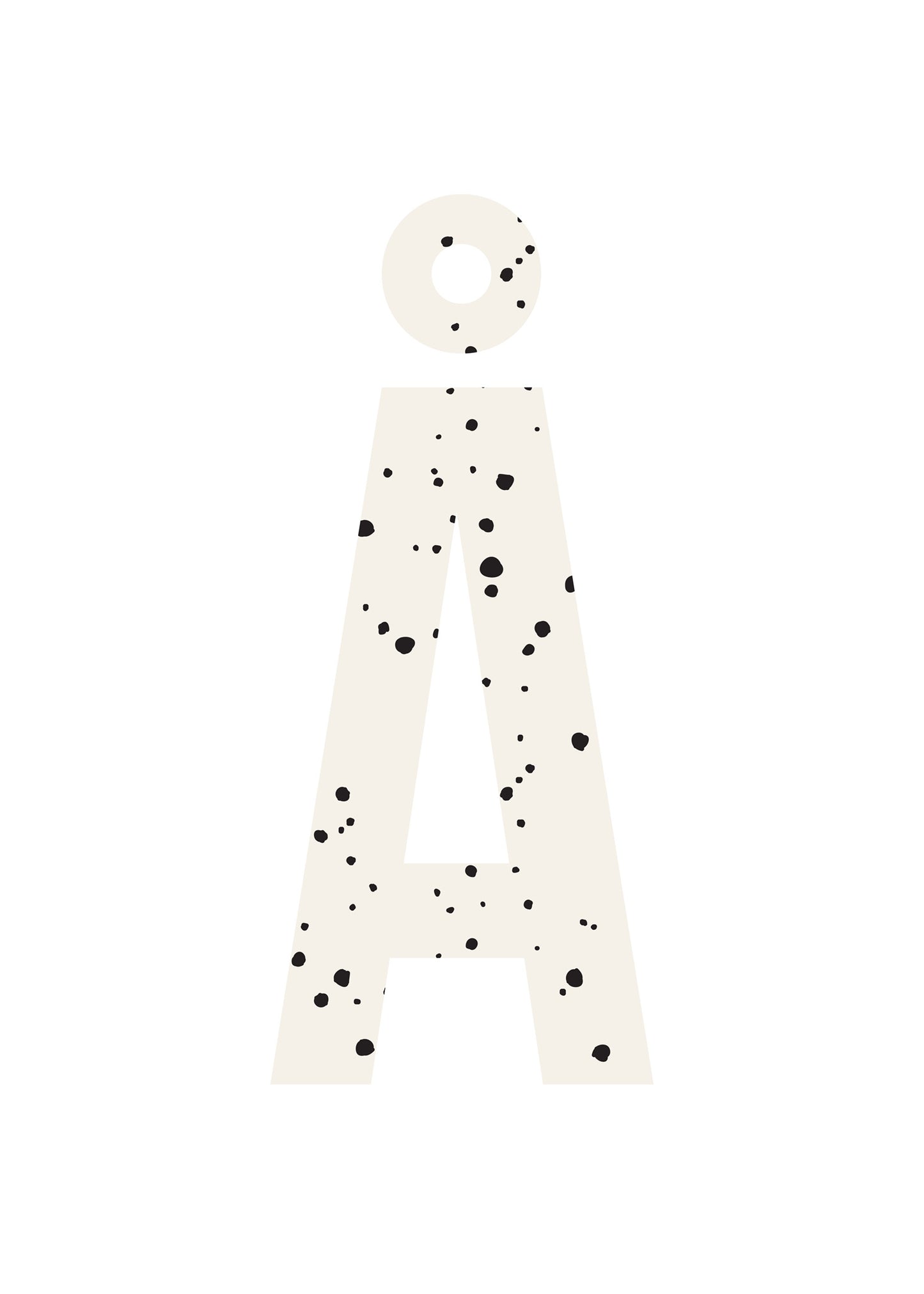 Bokstavstavla små prickar - O-Ö