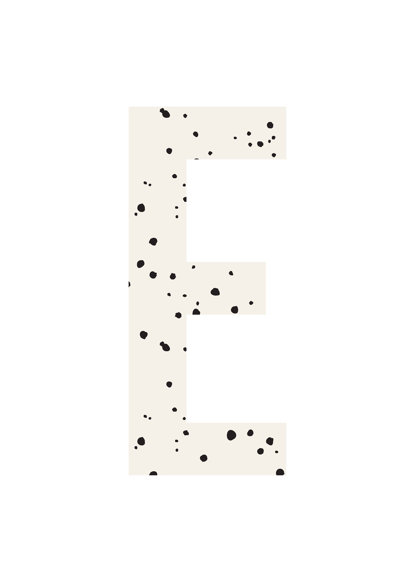 Bokstavstavla små prickar - A-N