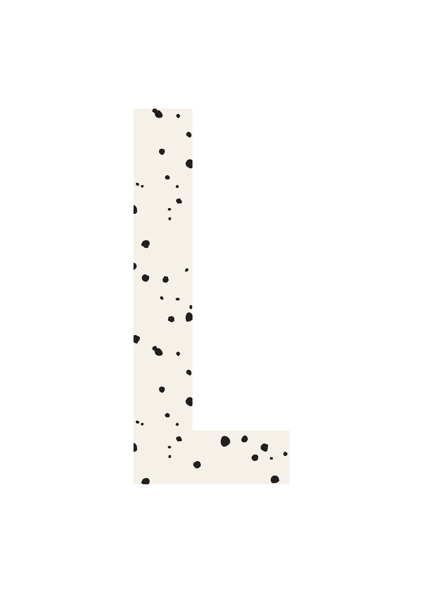 Bokstavstavla små prickar - A-N