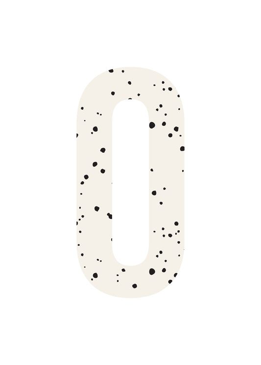 Bokstavstavla små prickar - O-Ö