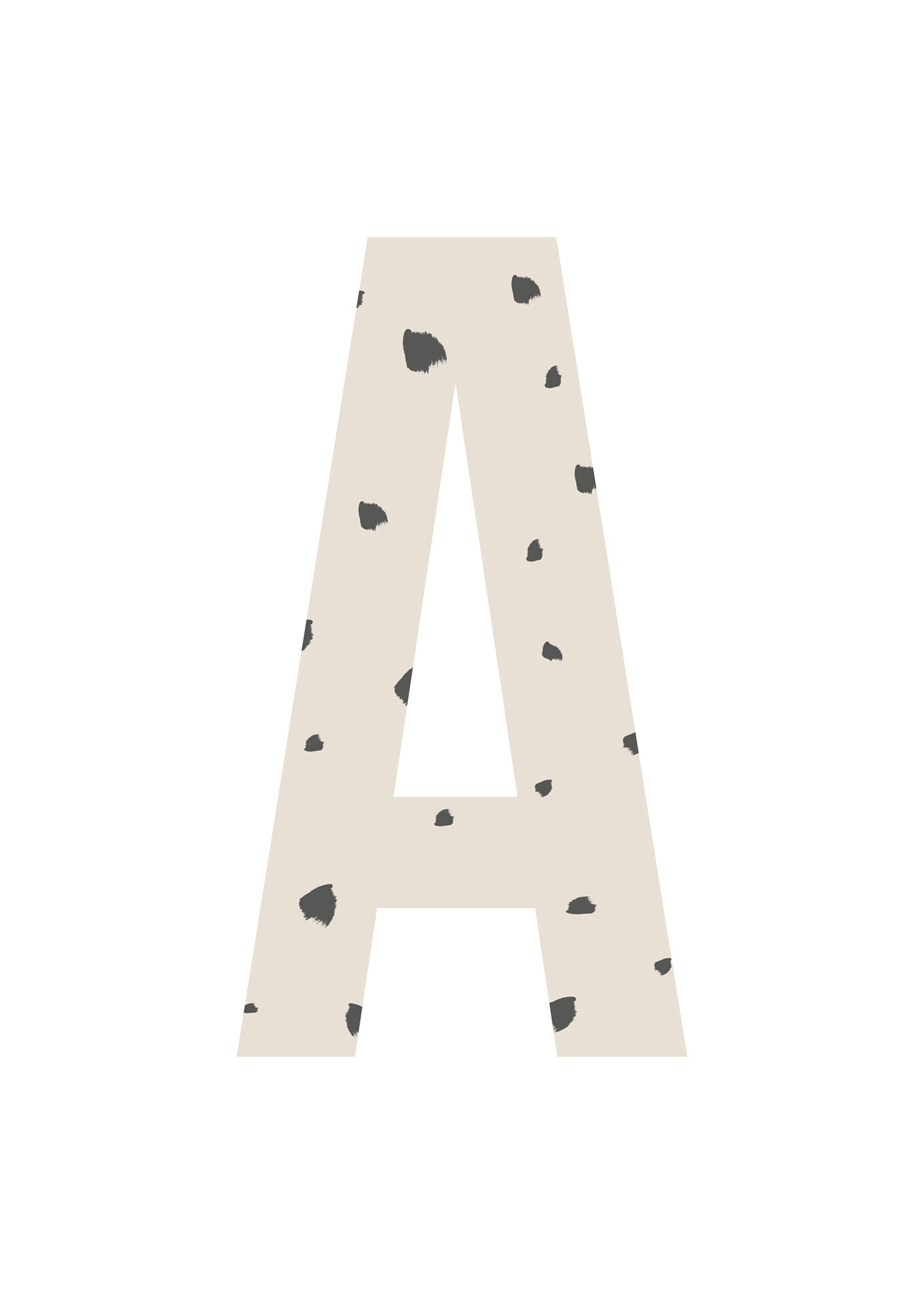 Bokstavstavla fläckar - A-N