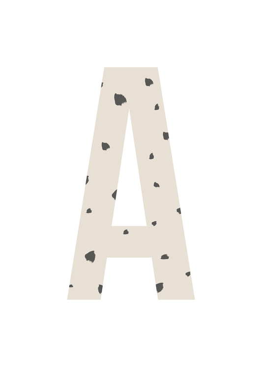 Bokstavstavla fläckar - A-N