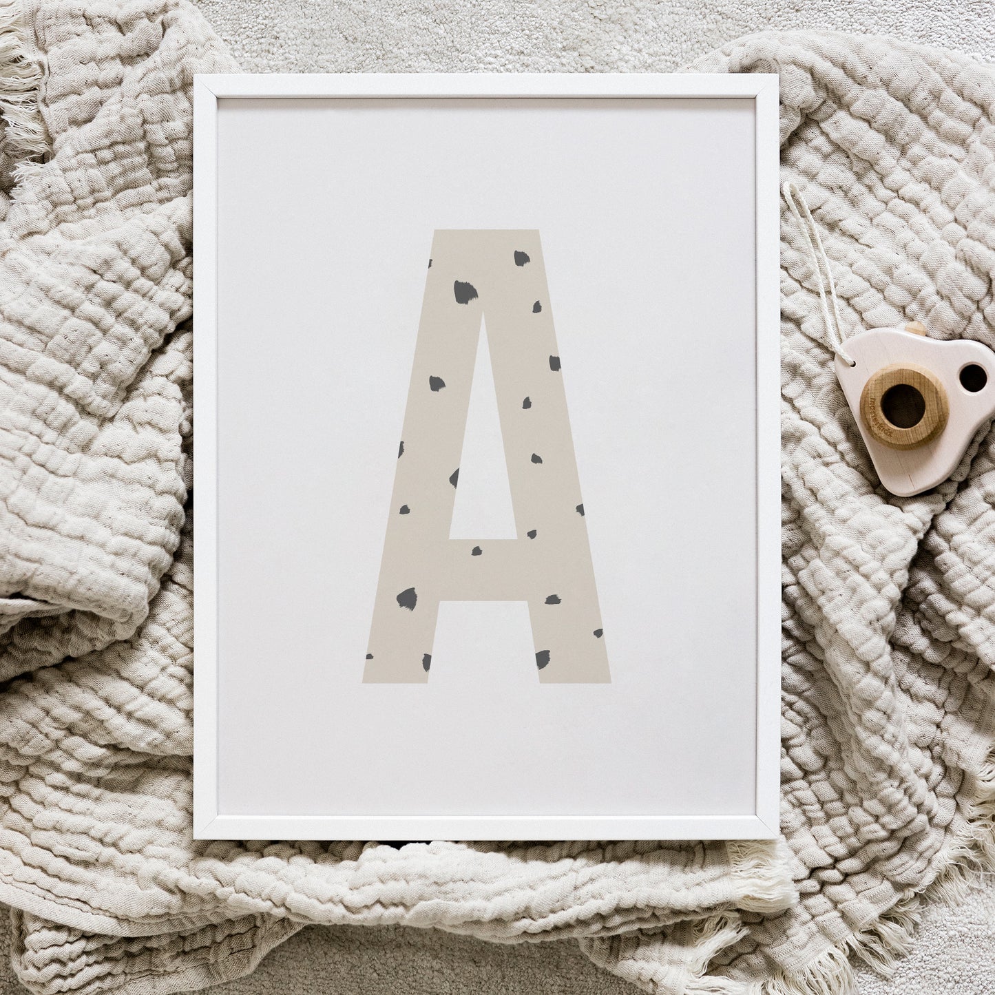 Bokstavstavla fläckar - A-N