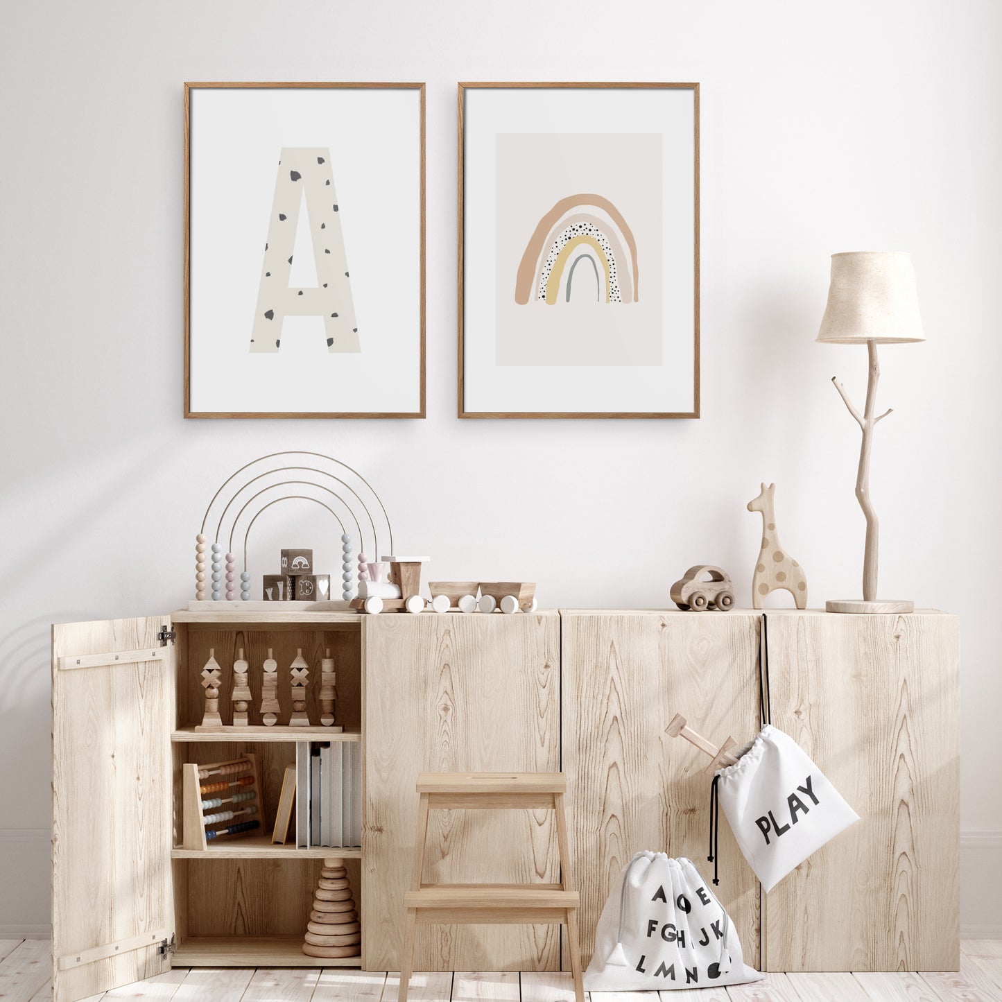 Bokstavstavla fläckar - A-N