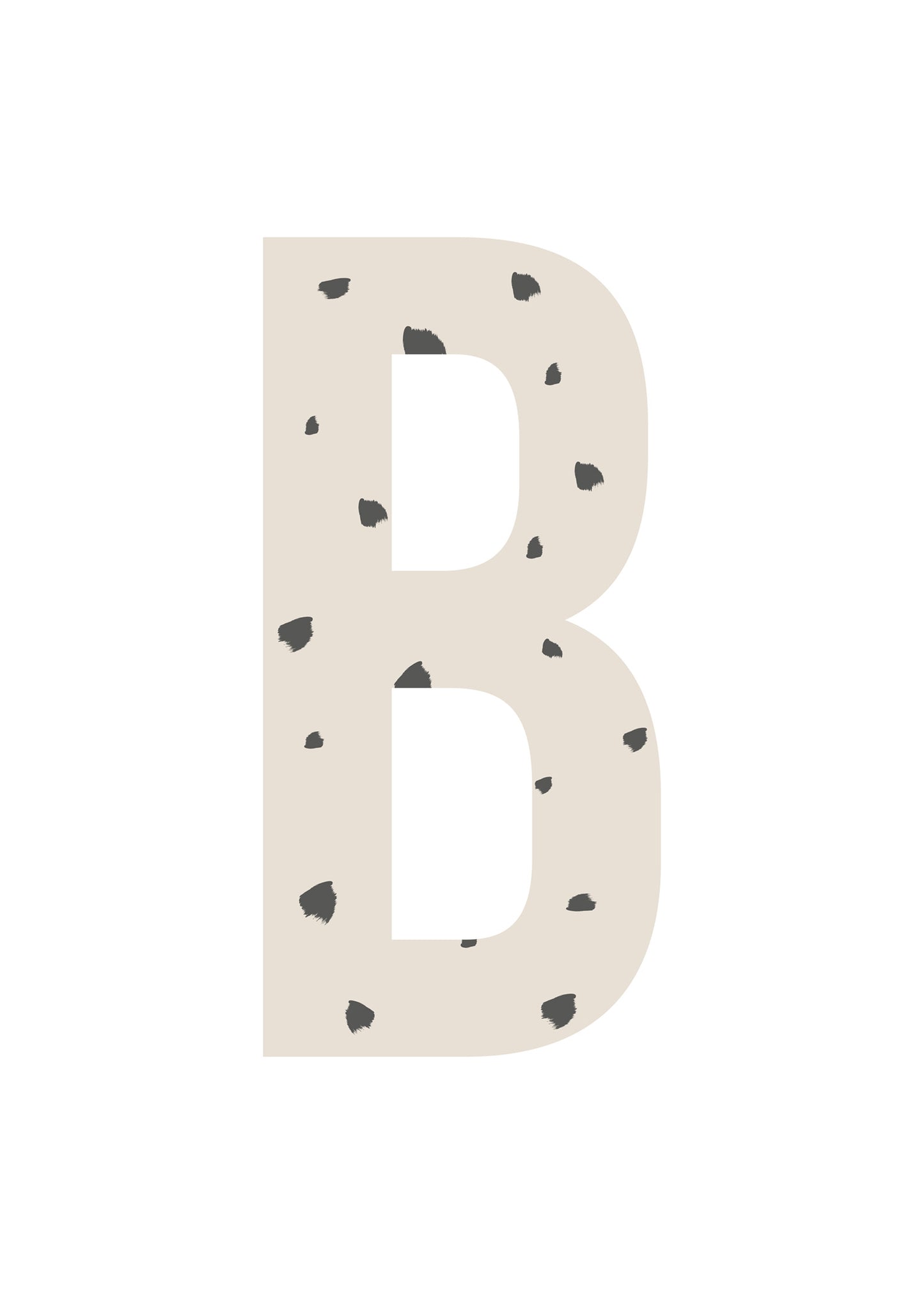 Bokstavstavla fläckar - A-N