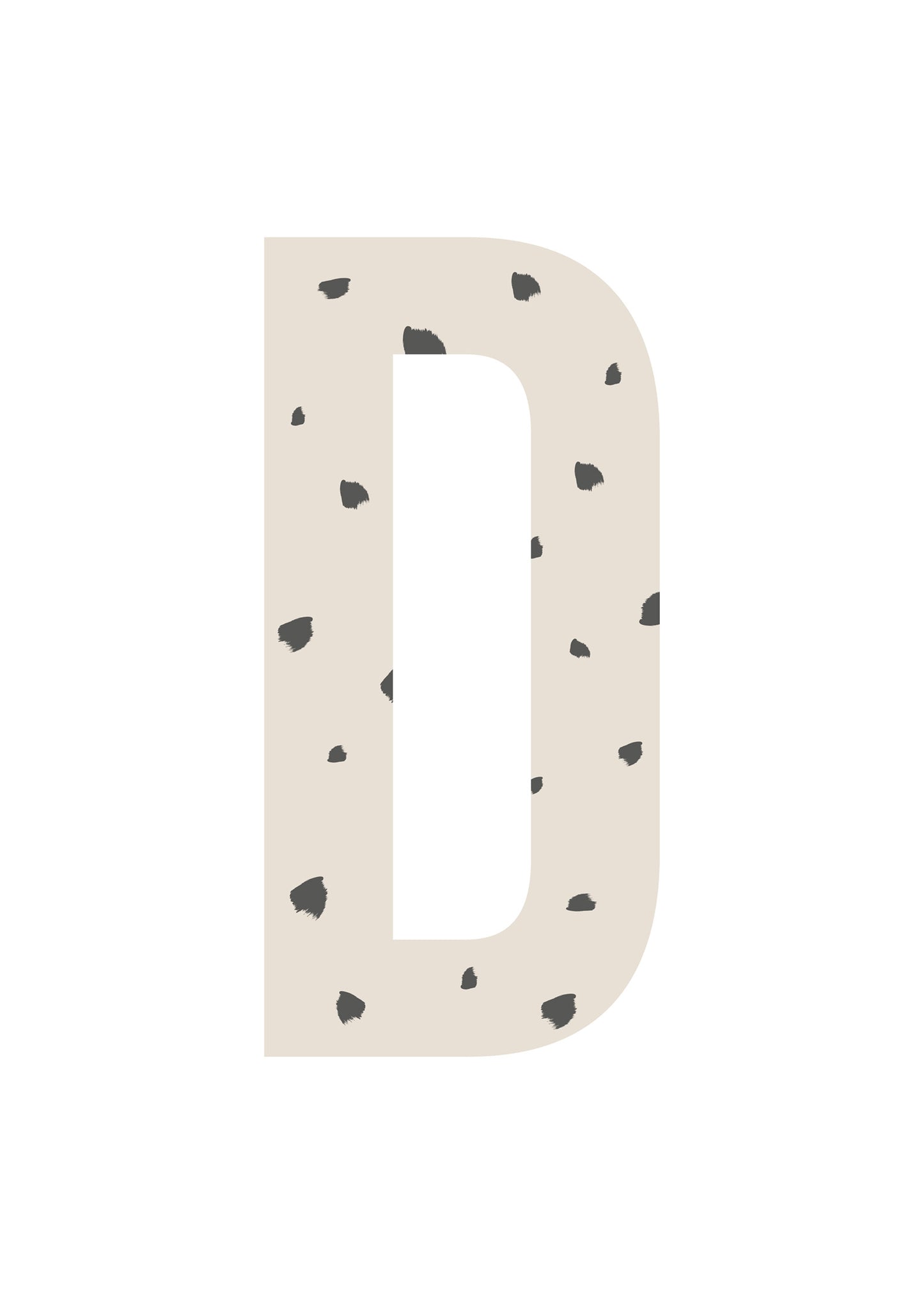 Bokstavstavla fläckar - A-N