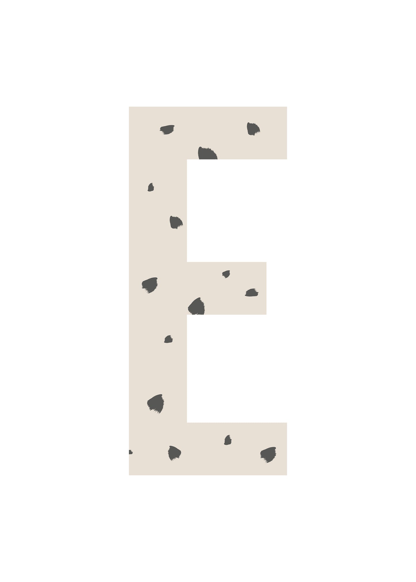 Bokstavstavla fläckar - A-N