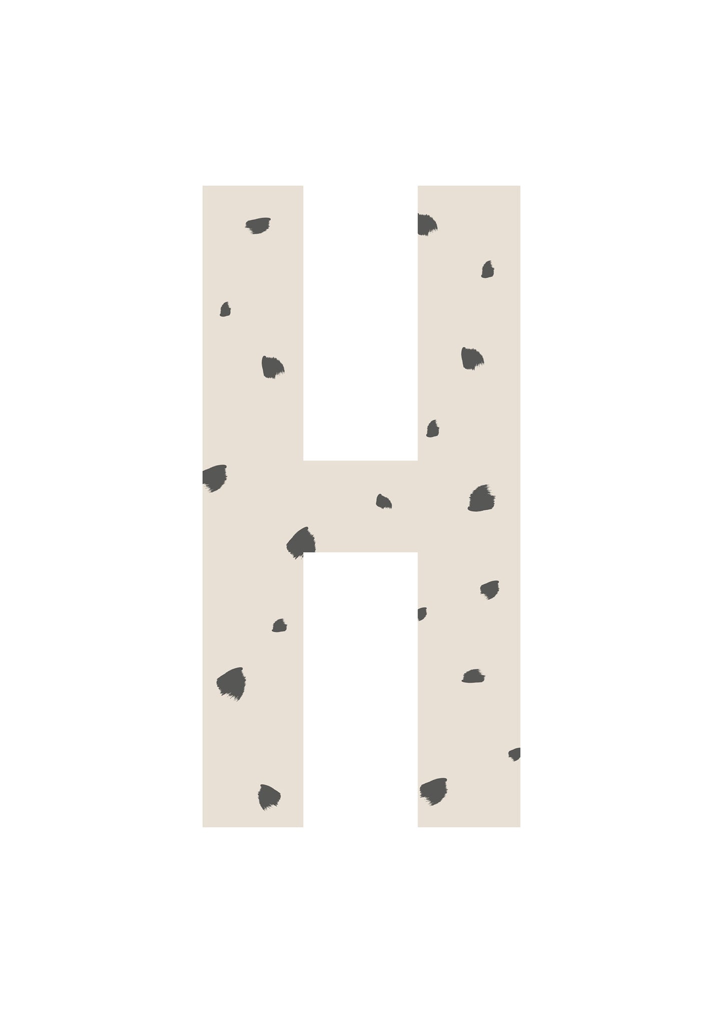 Bokstavstavla fläckar - A-N