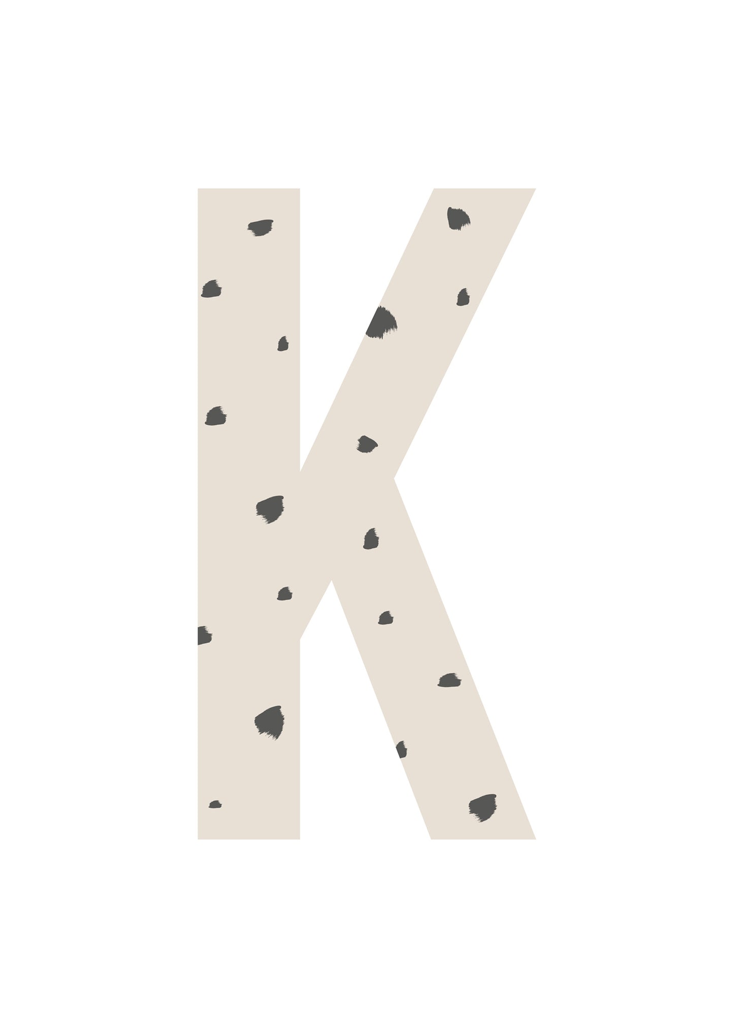 Bokstavstavla fläckar - A-N