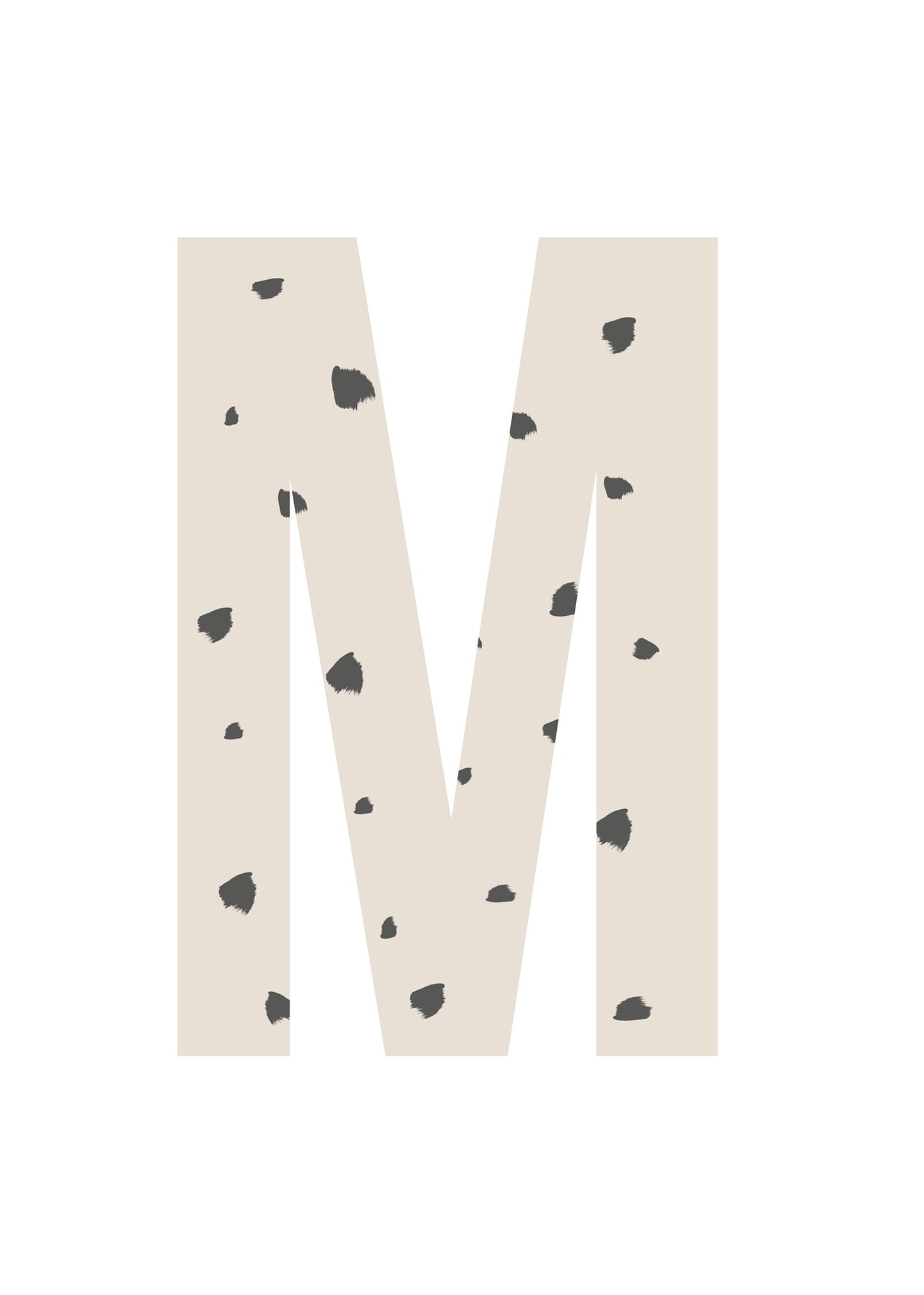 Bokstavstavla fläckar - A-N