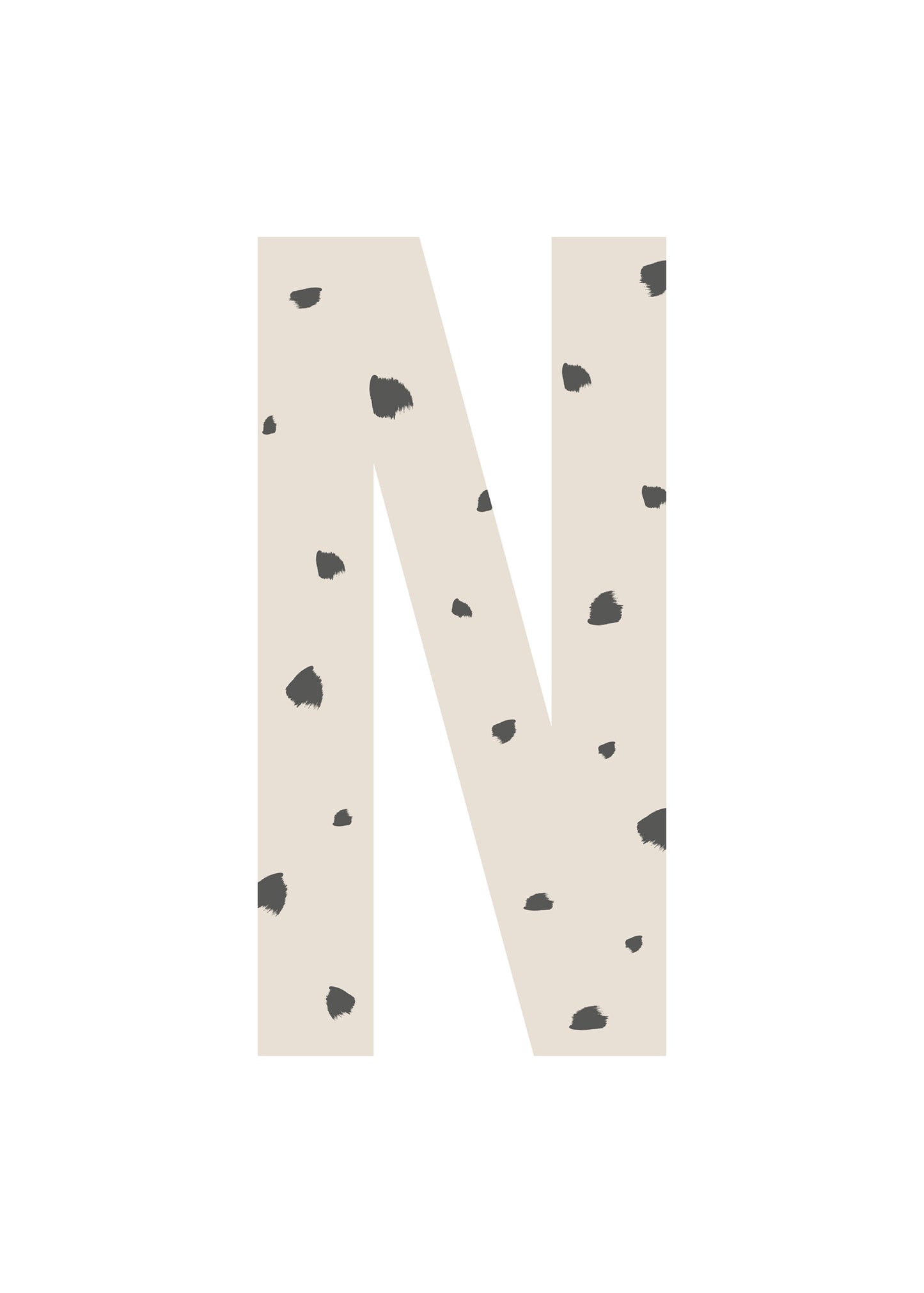 Bokstavstavla fläckar - A-N