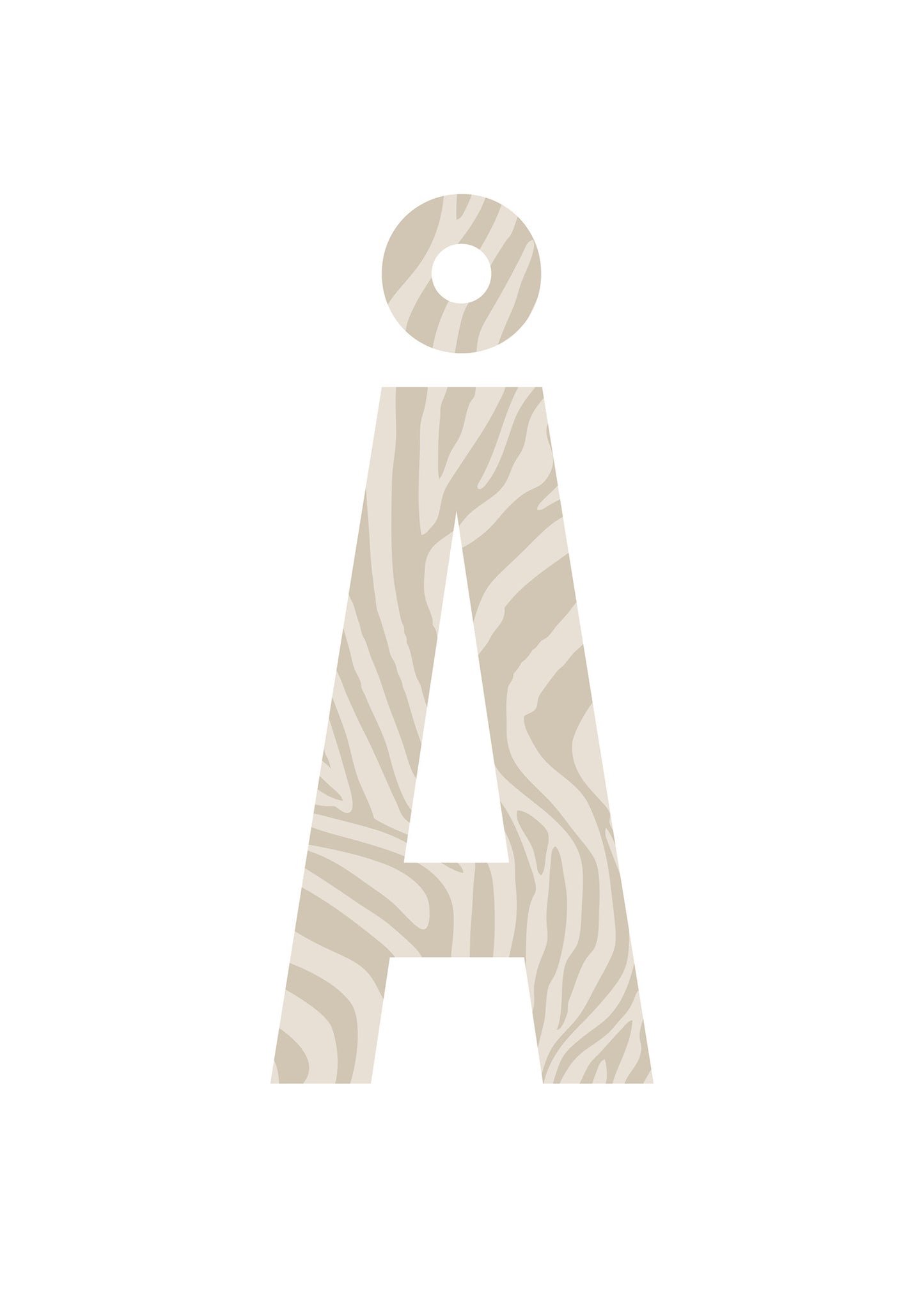 Bokstavstavla zebra - O-Ö